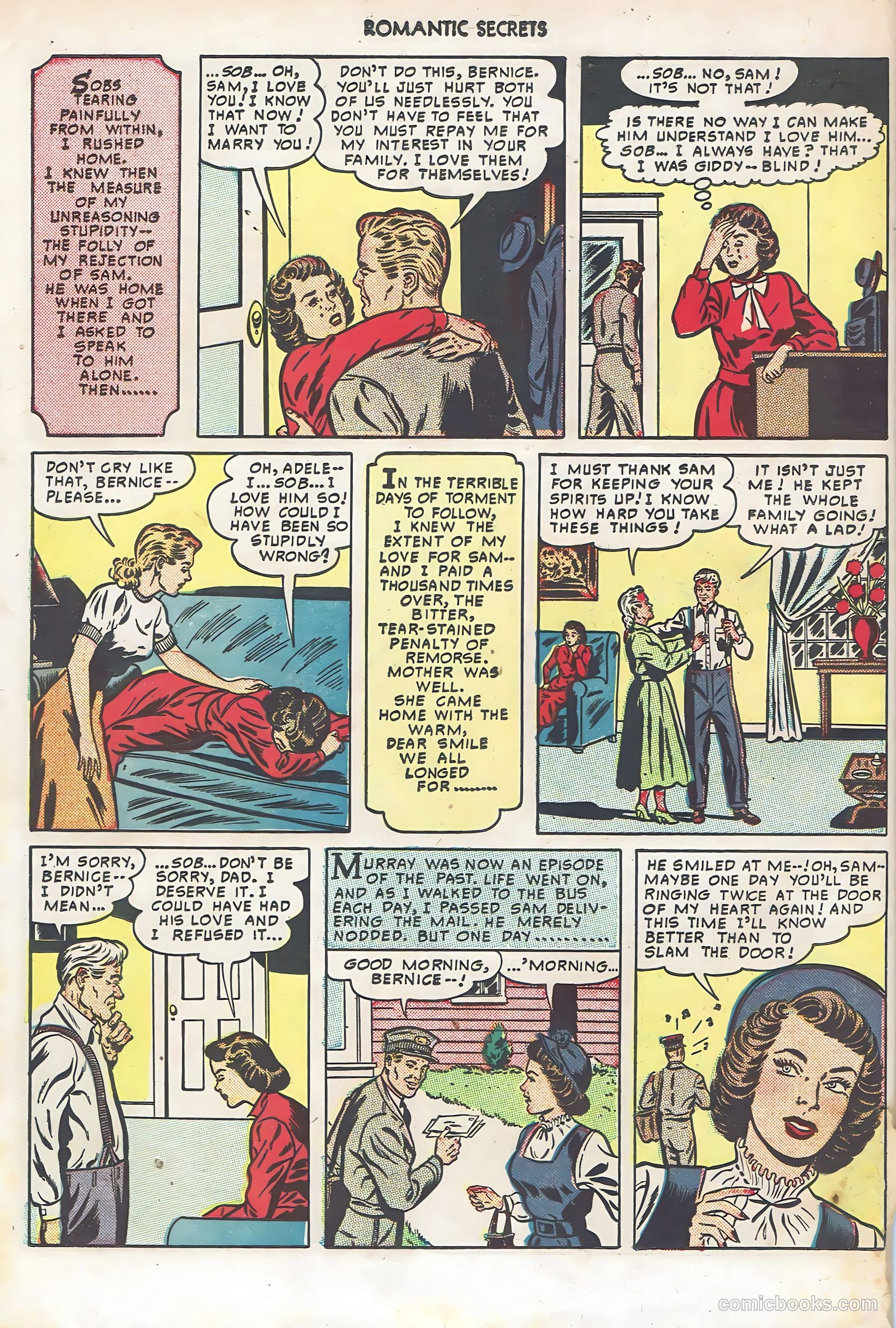 Romantic Secrets #6 (1956) — page 50 of 52