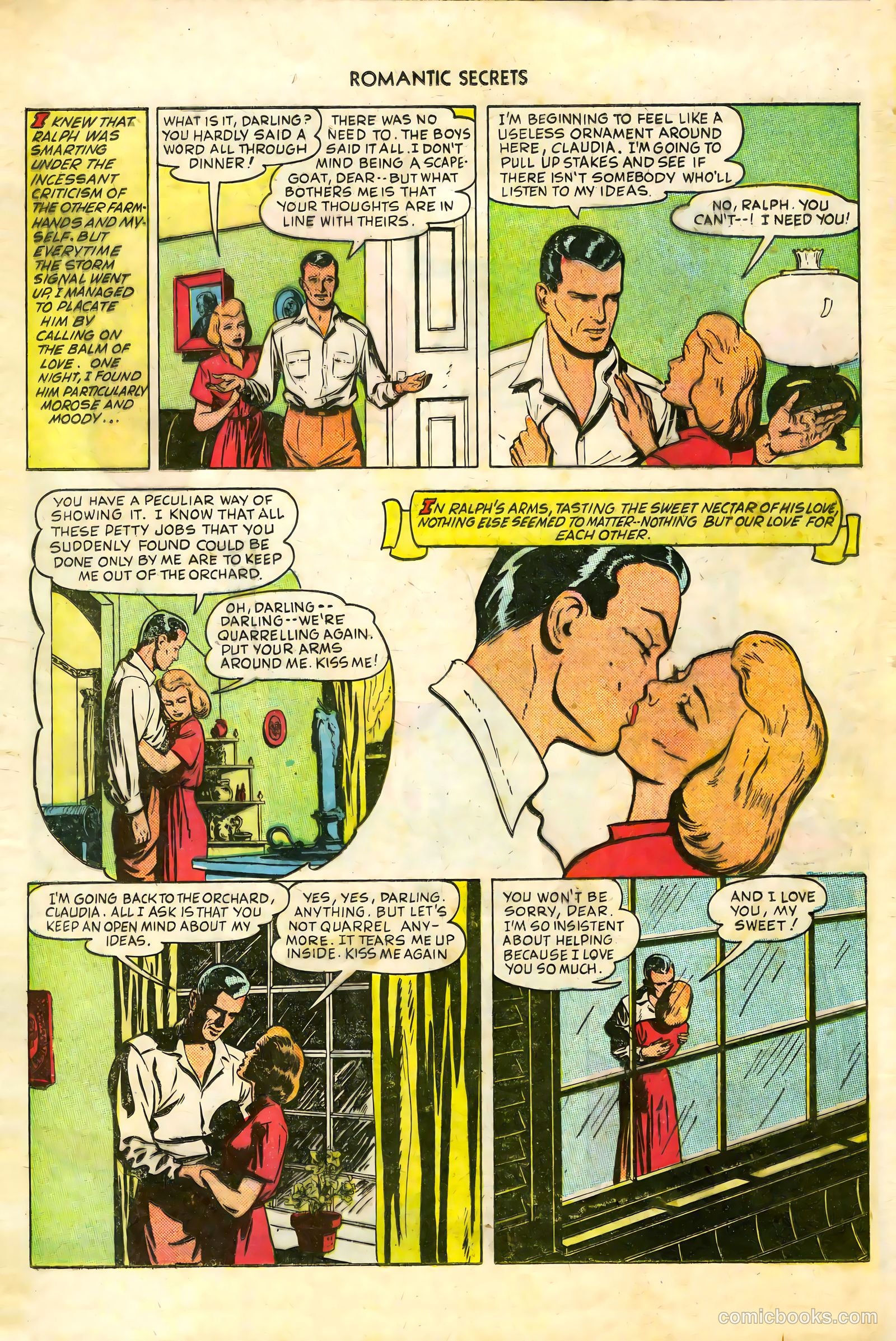 Romantic Secrets #7 (1950) — page 8 of 36