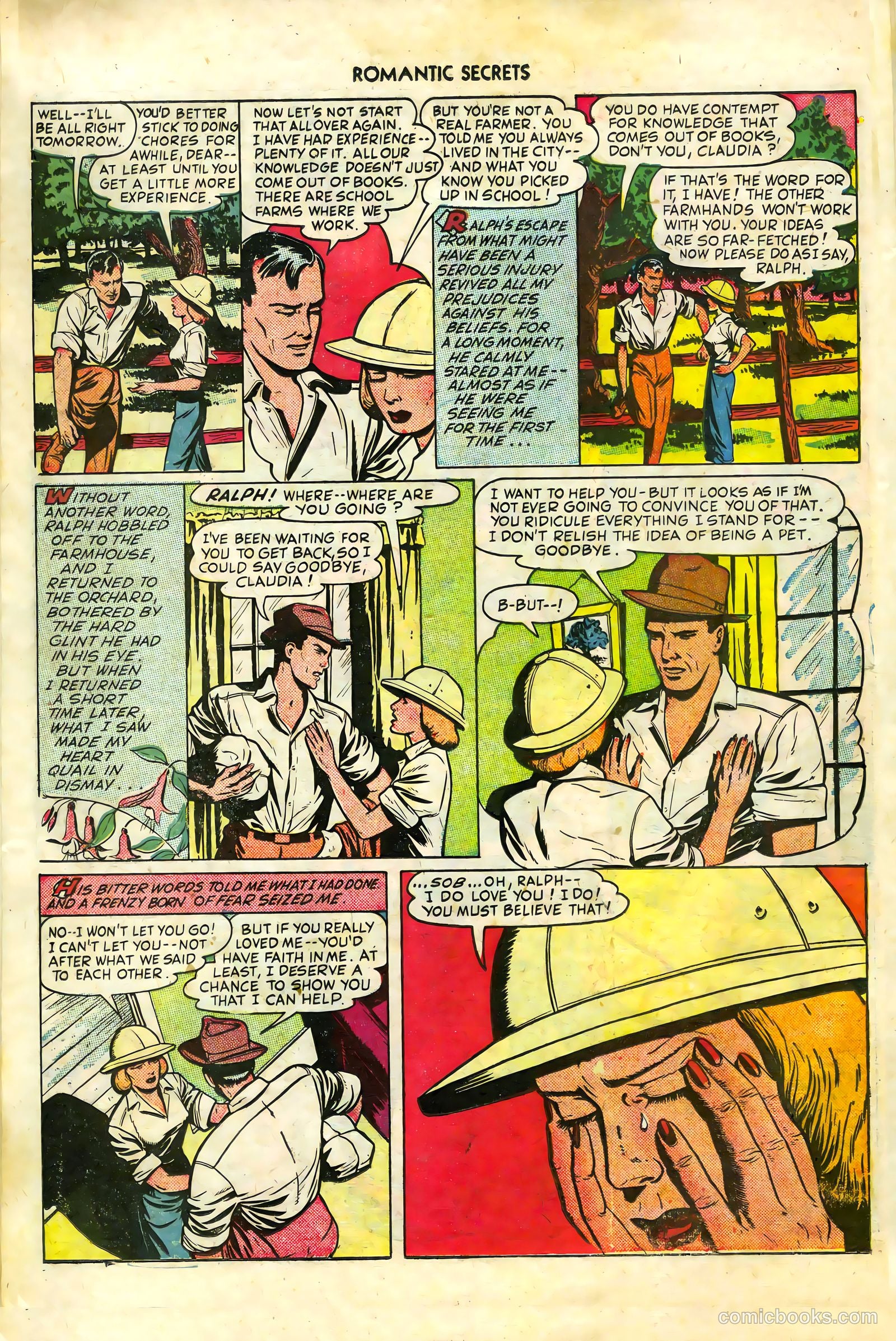Romantic Secrets #7 (1950) — page 10 of 36