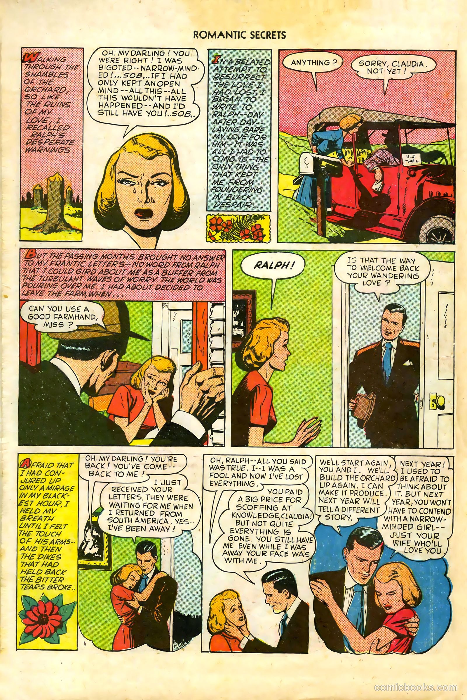 Romantic Secrets #7 (1950) — page 14 of 36