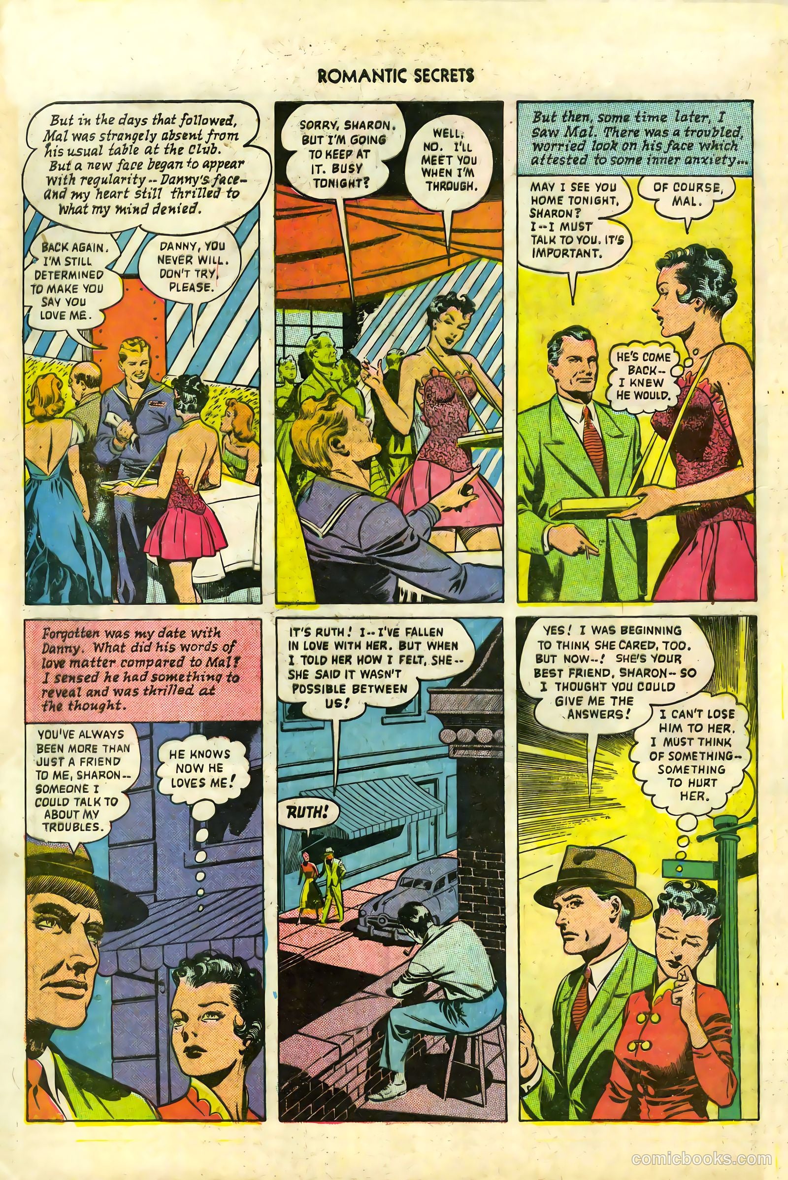 Romantic Secrets #7 (1950) — page 20 of 36