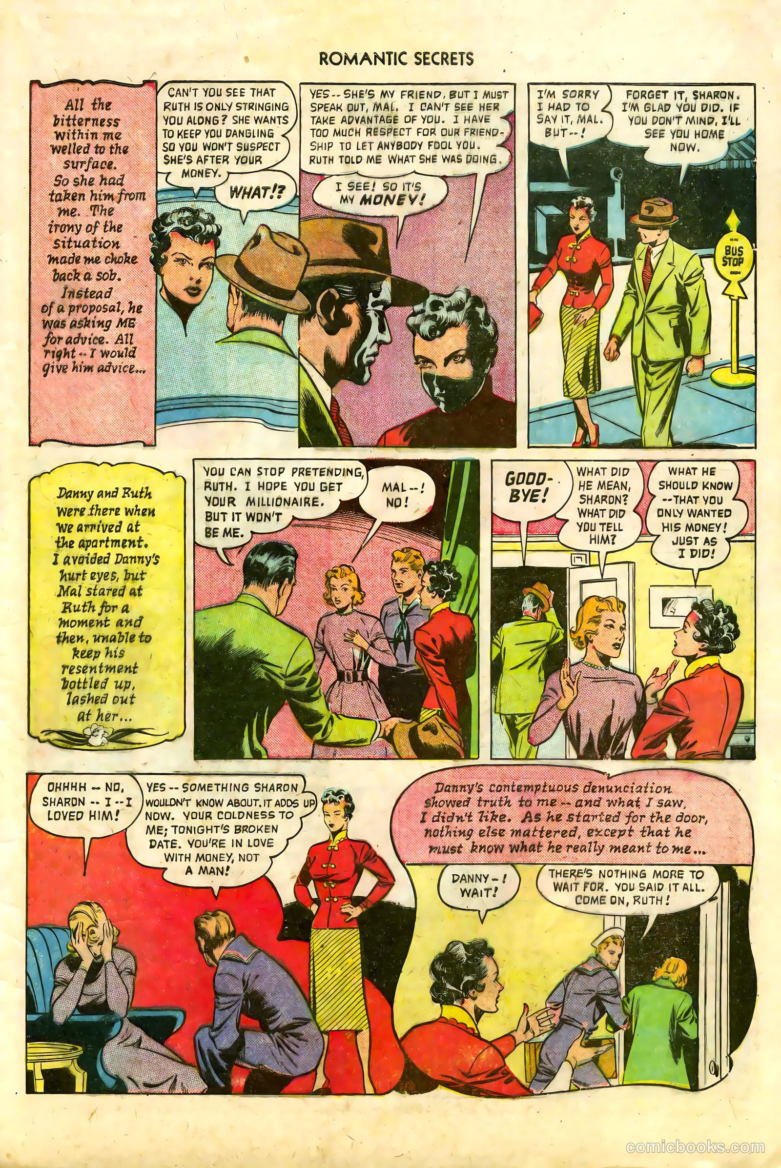 Romantic Secrets #7 (1950) — page 21 of 36