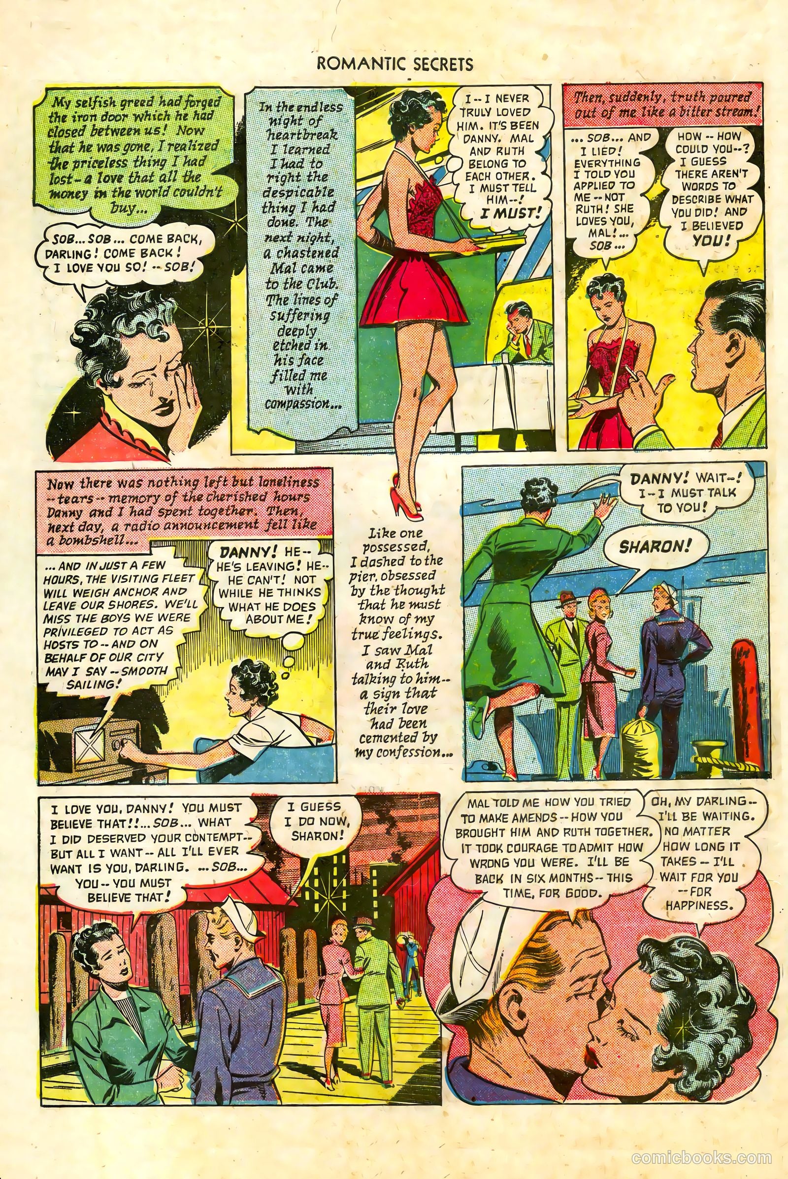Romantic Secrets #7 (1950) — page 22 of 36