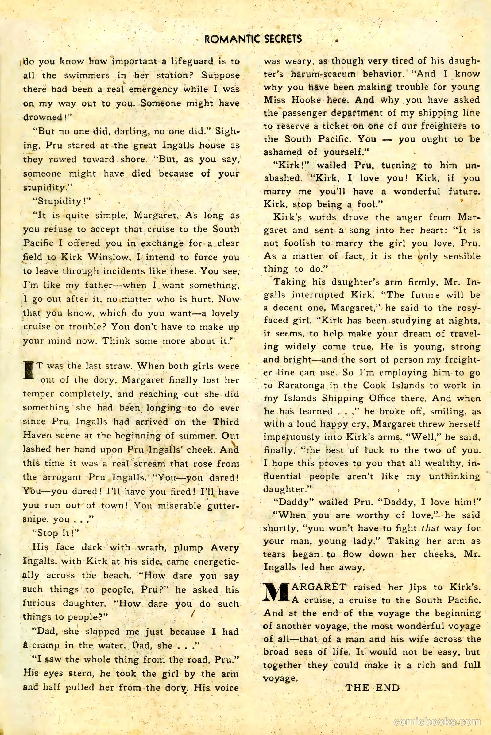 Romantic Secrets #7 (1950) — page 24 of 36