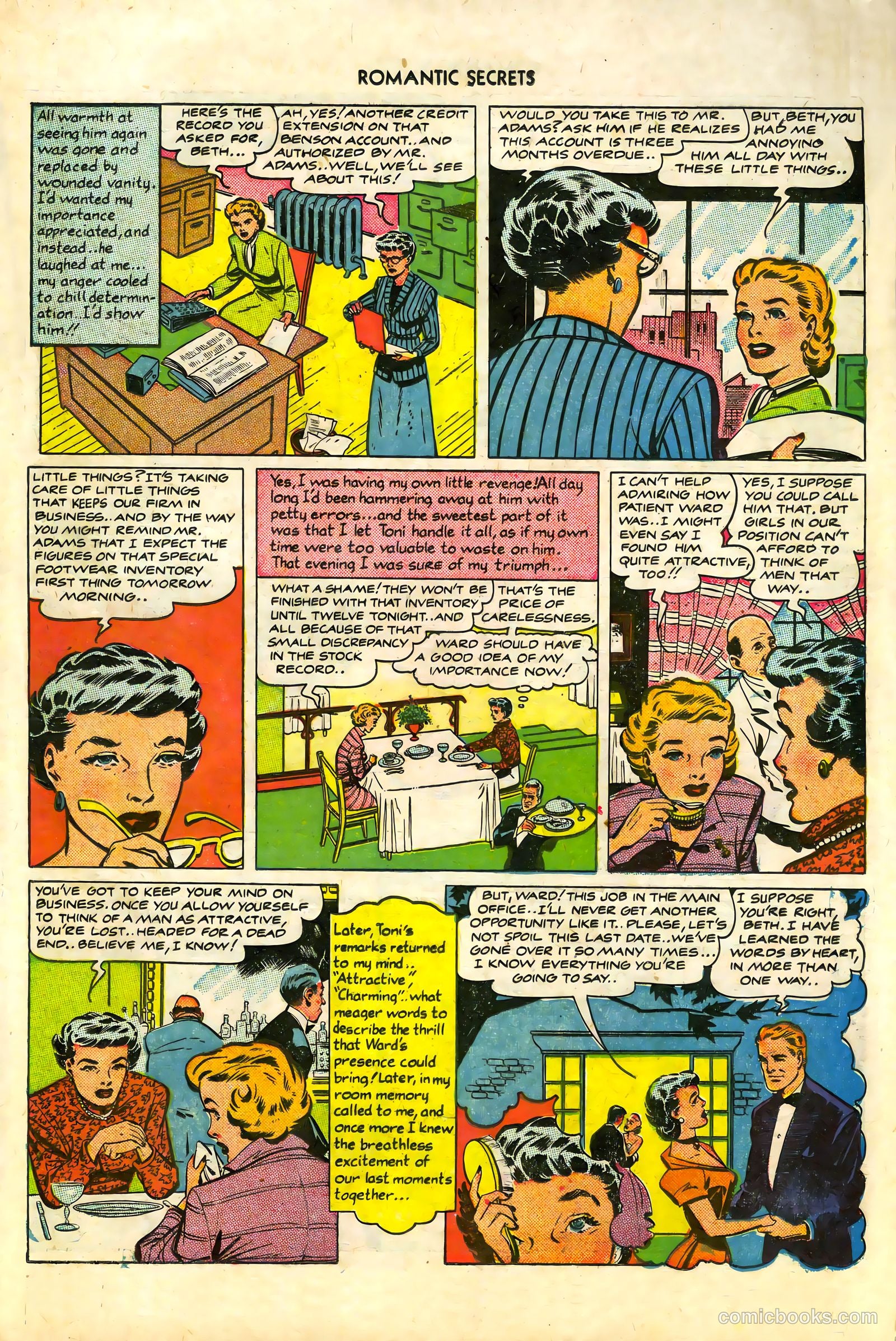Romantic Secrets #7 (1950) — page 27 of 36