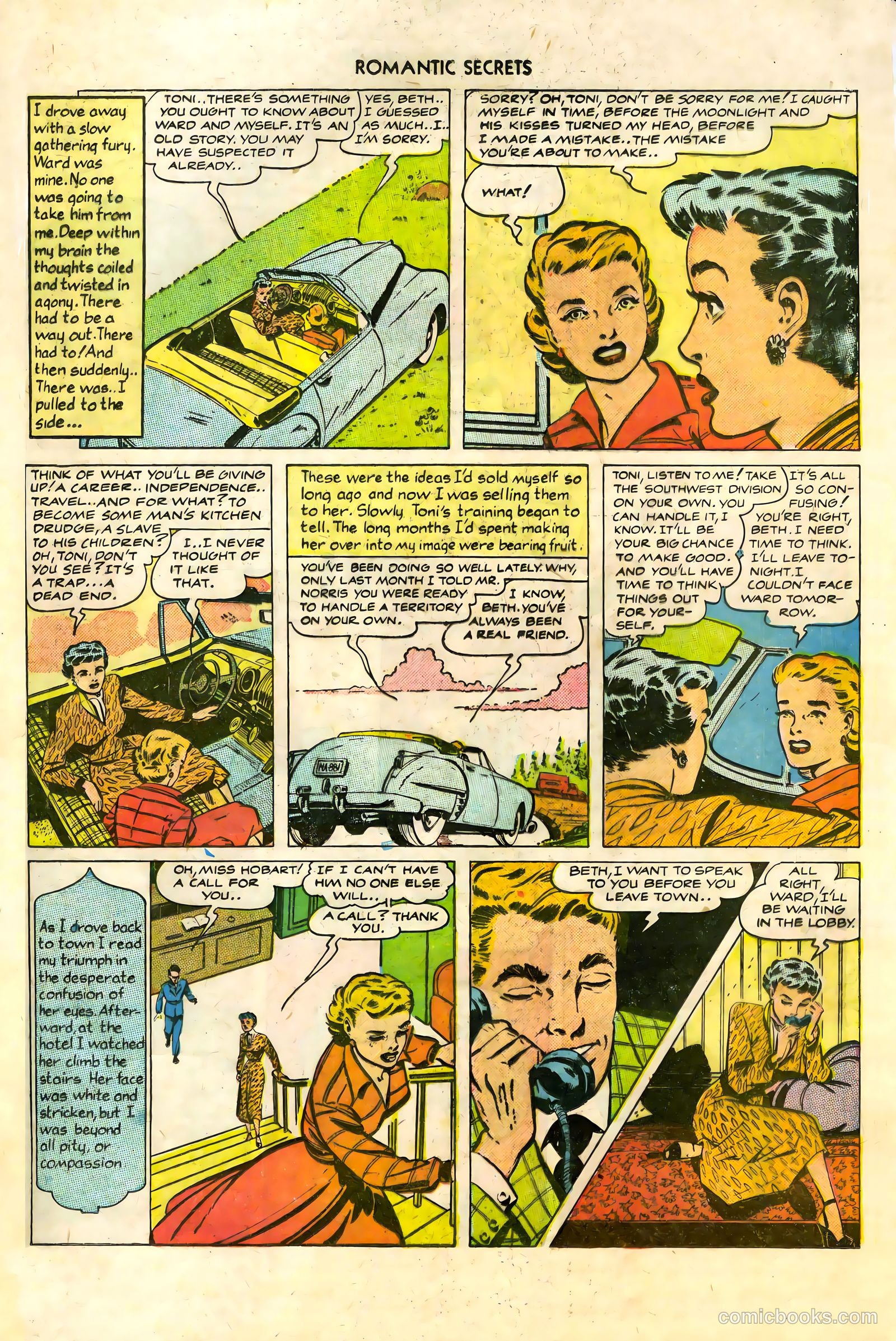 Romantic Secrets #7 (1950) — page 33 of 36