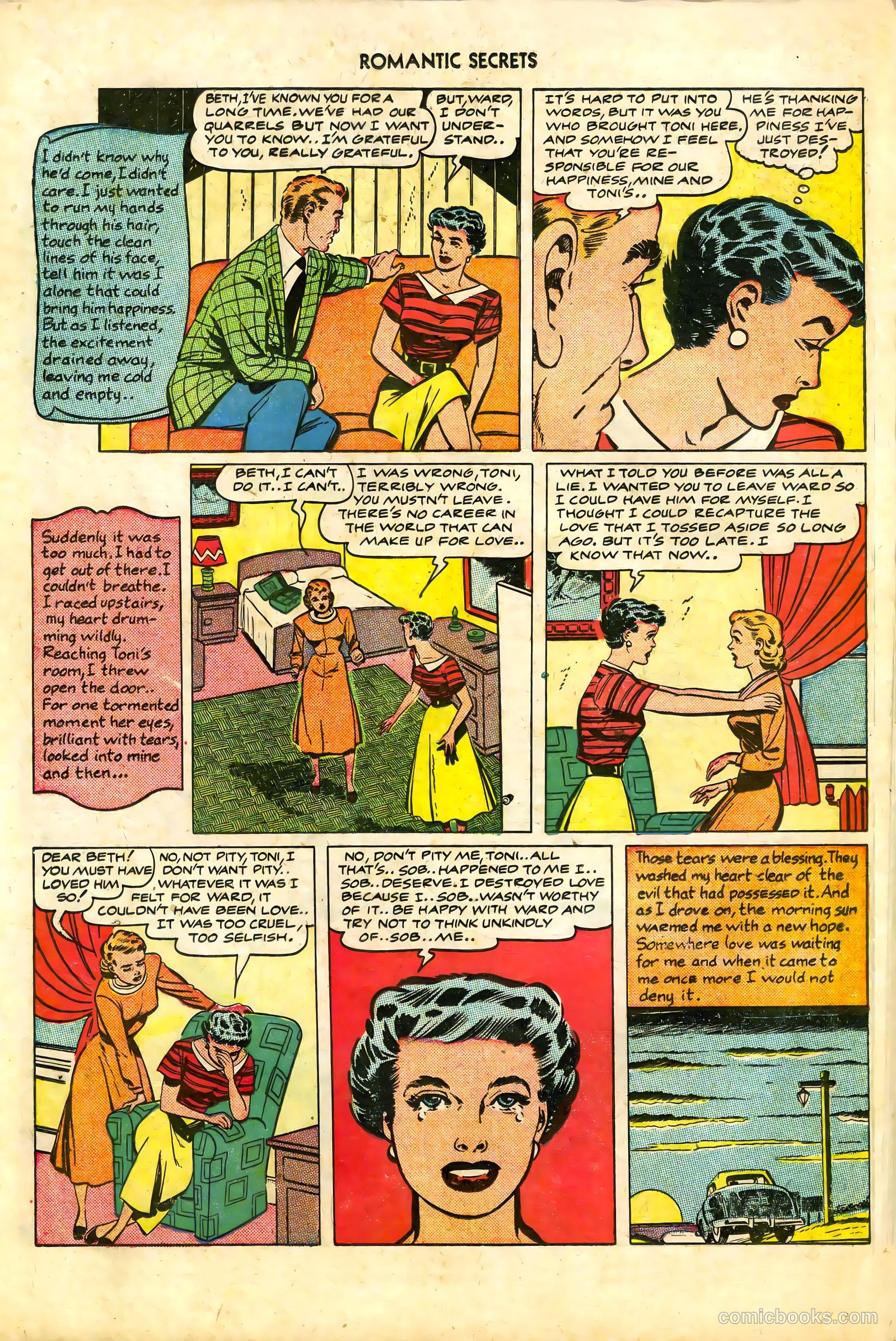 Romantic Secrets #7 (1950) — page 34 of 36