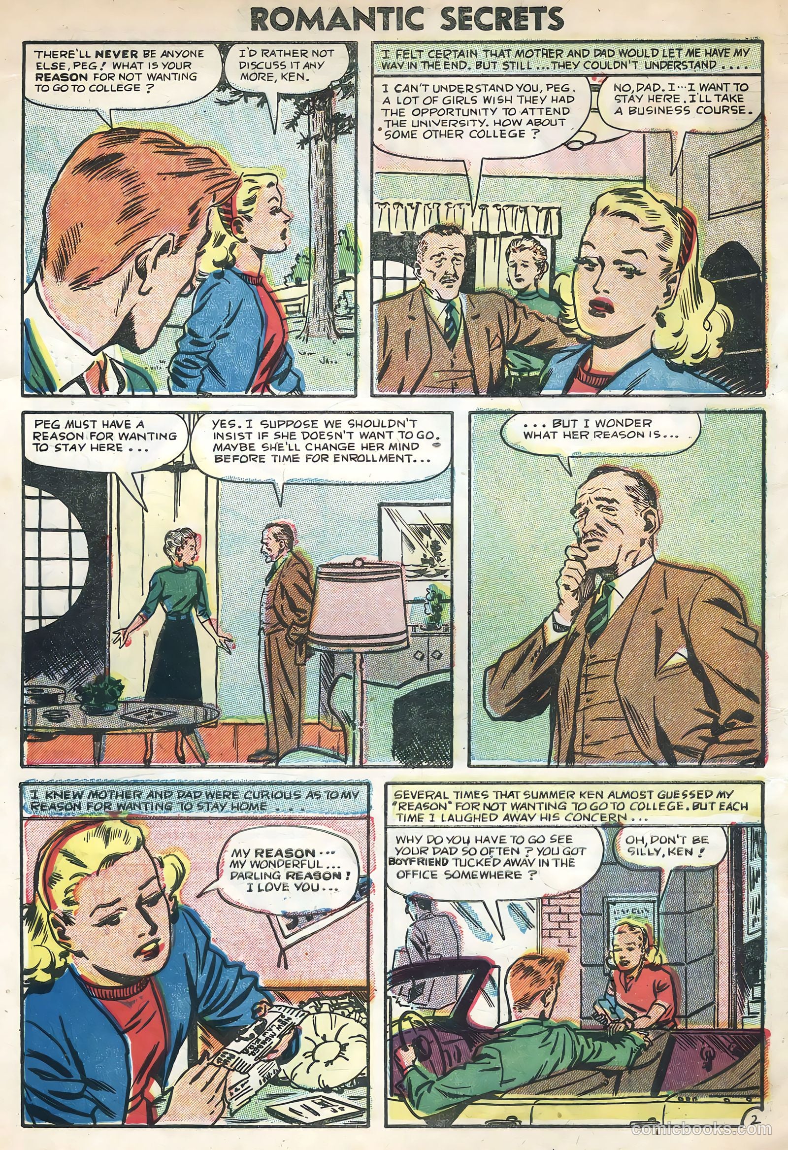 Romantic Secrets #7 (1956) — page 4 of 36