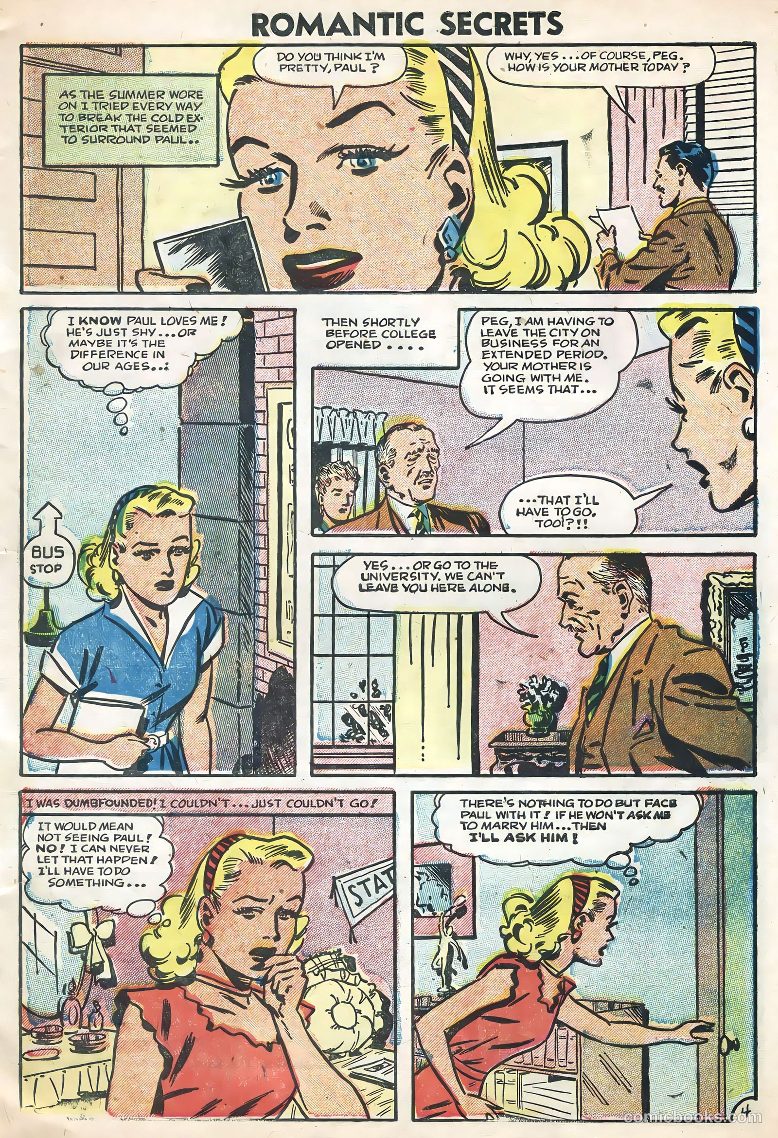 Romantic Secrets #7 (1956) — page 7 of 36