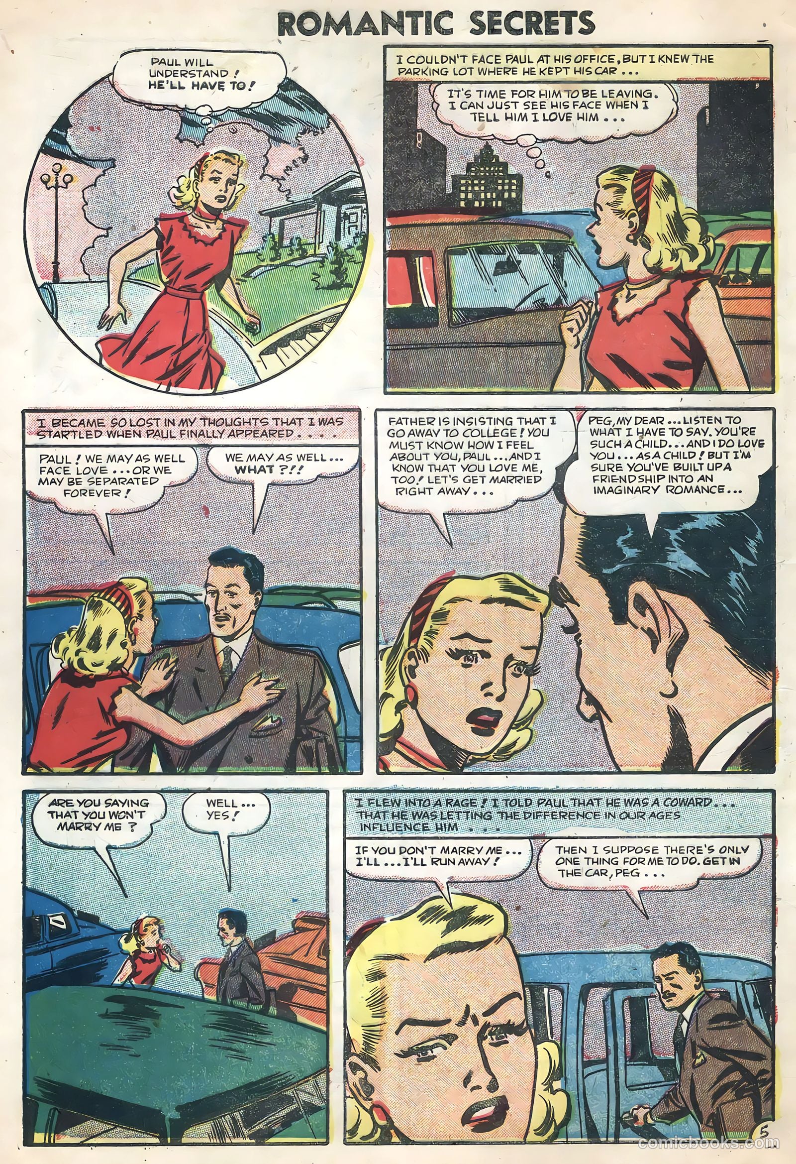 Romantic Secrets #7 (1956) — page 8 of 36