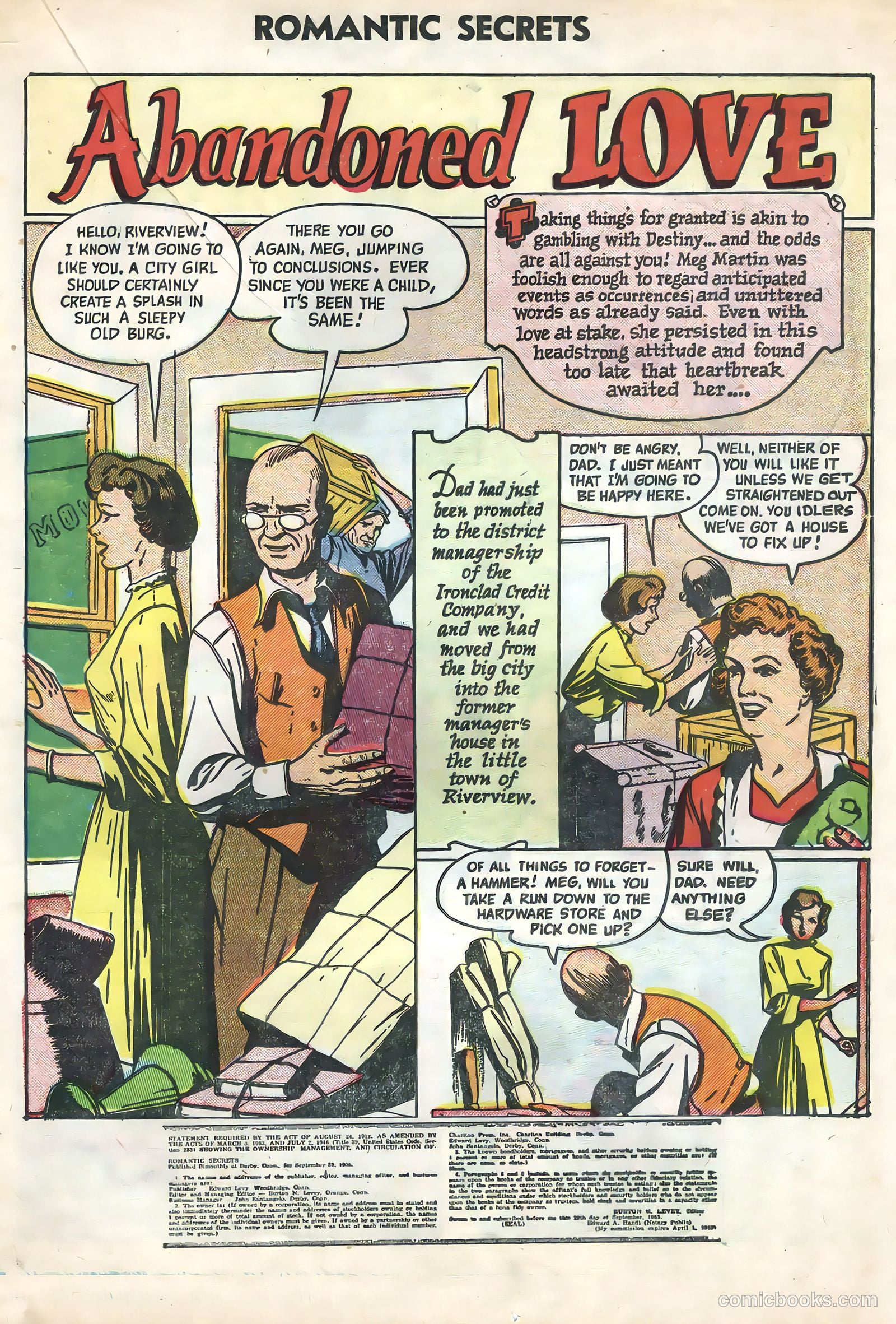 Romantic Secrets #7 (1956) — page 19 of 36