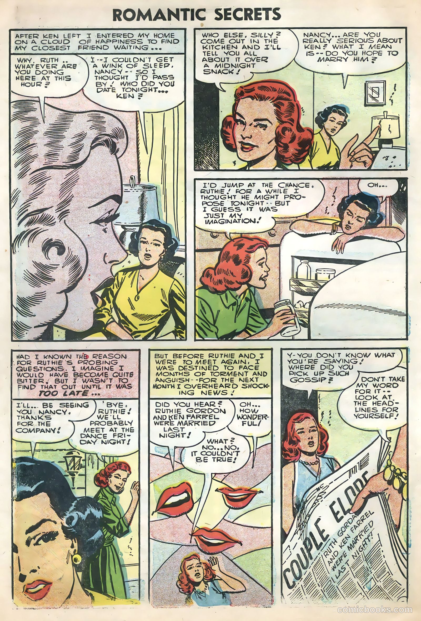 Romantic Secrets #7 (1956) — page 30 of 36