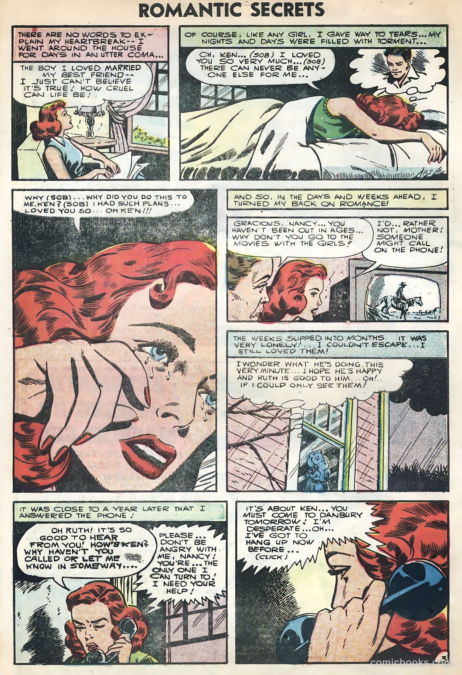 Romantic Secrets #7 (1956) — page 32 of 36