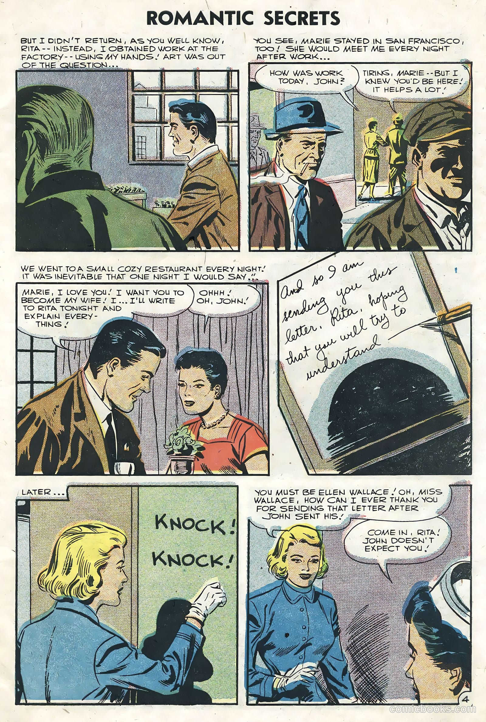 Romantic Secrets #8 (1956) — page 7 of 36