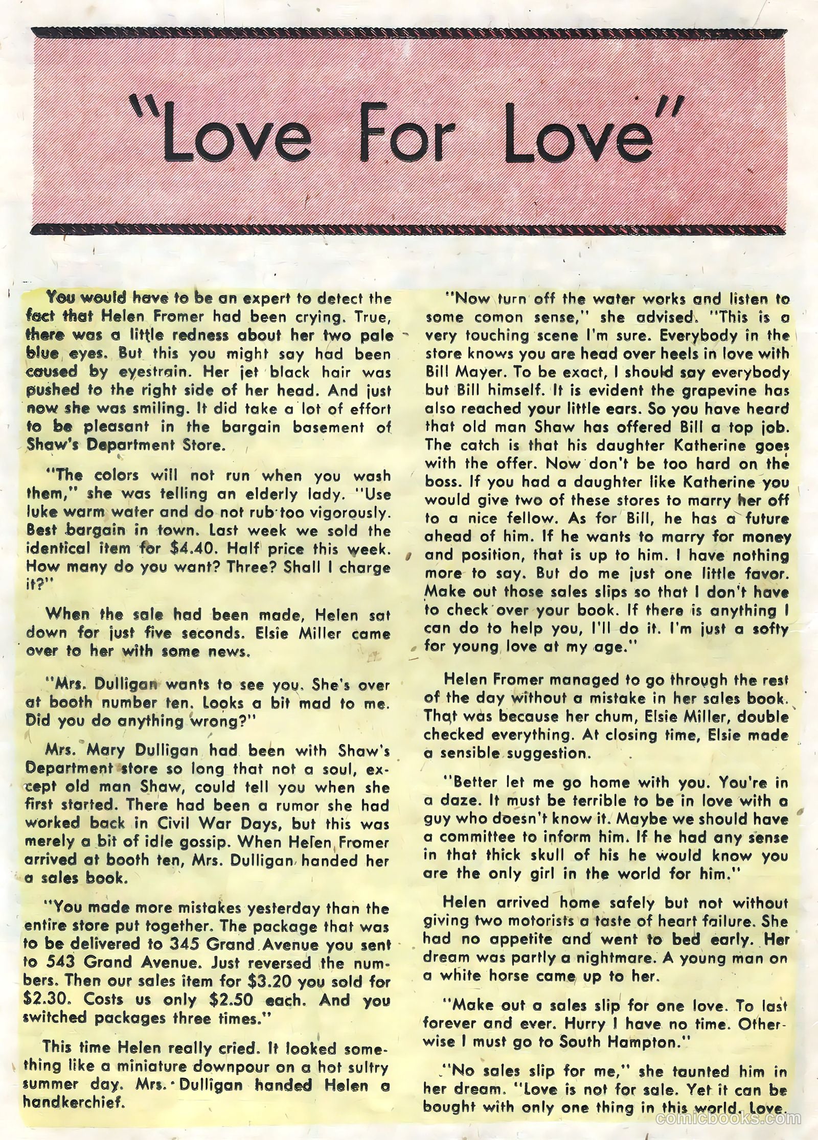 Romantic Secrets #8 (1956) — page 16 of 36