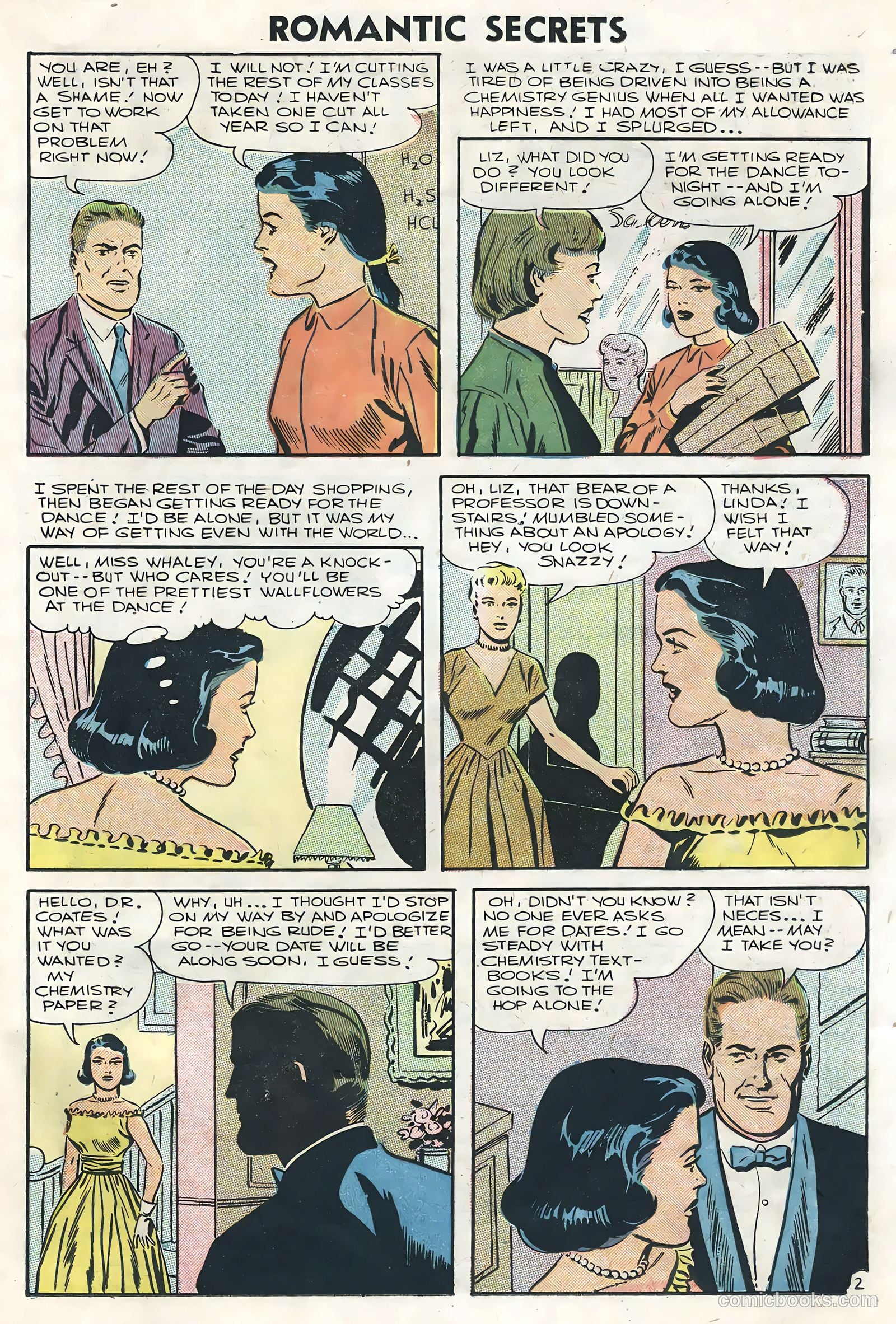Romantic Secrets #8 (1956) — page 23 of 36