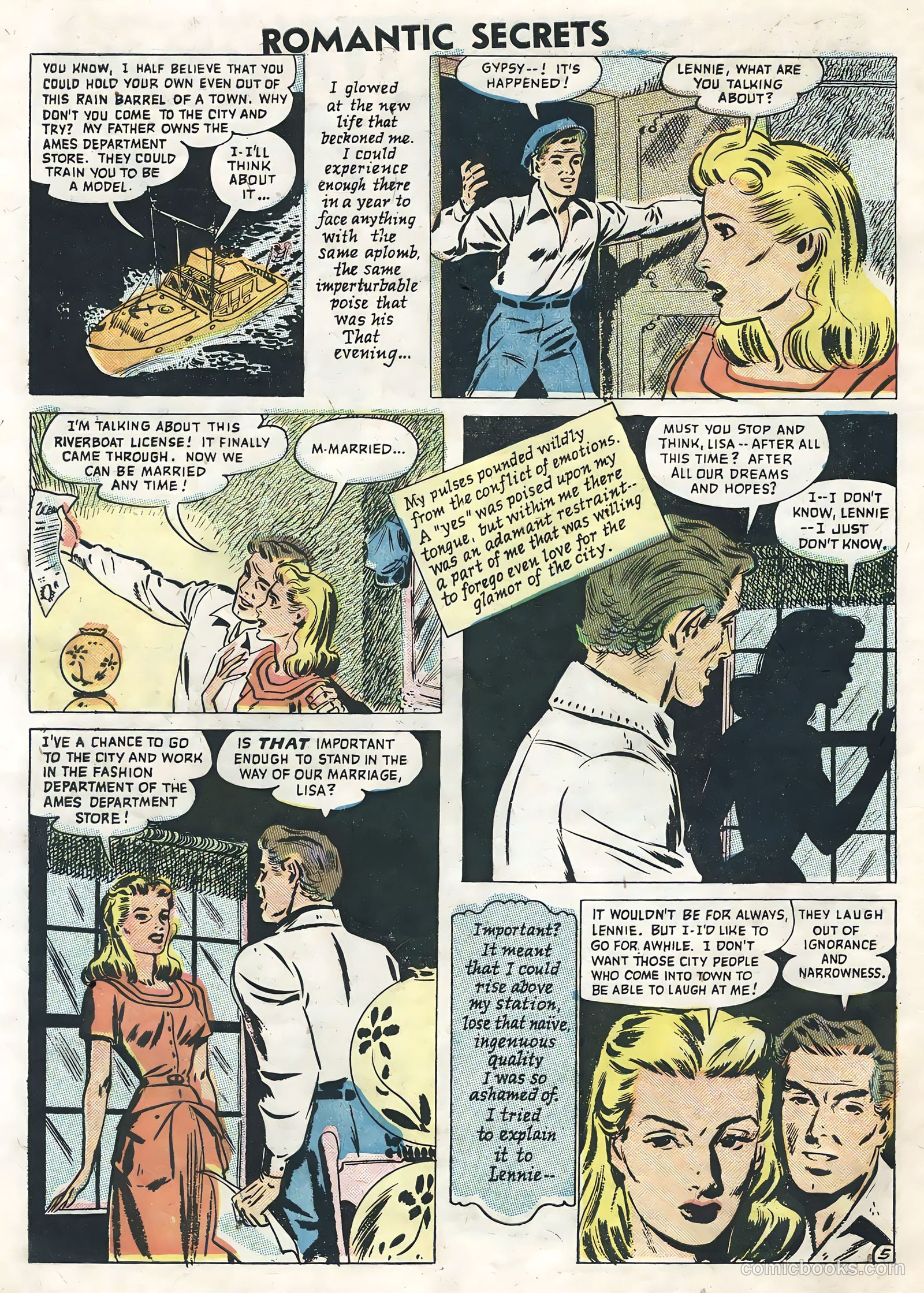 Romantic Secrets #8 (1956) — page 30 of 36