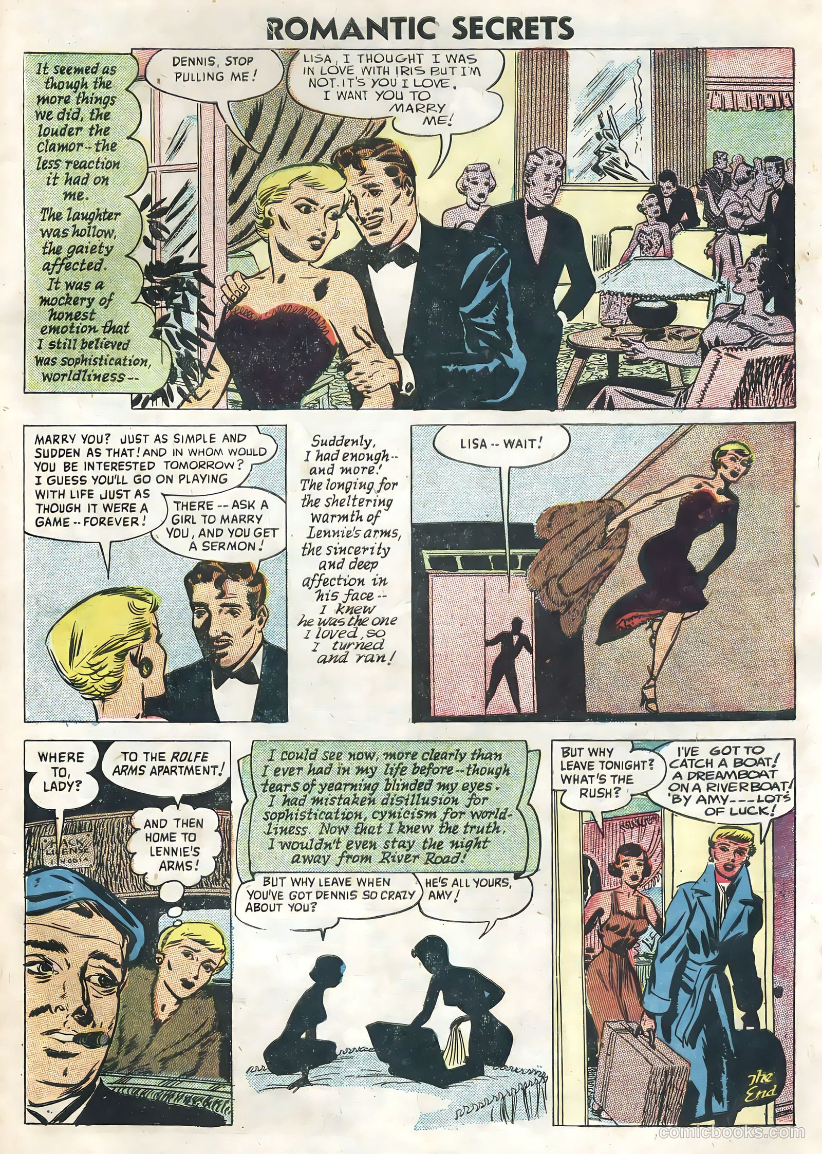 Romantic Secrets #8 (1956) — page 33 of 36