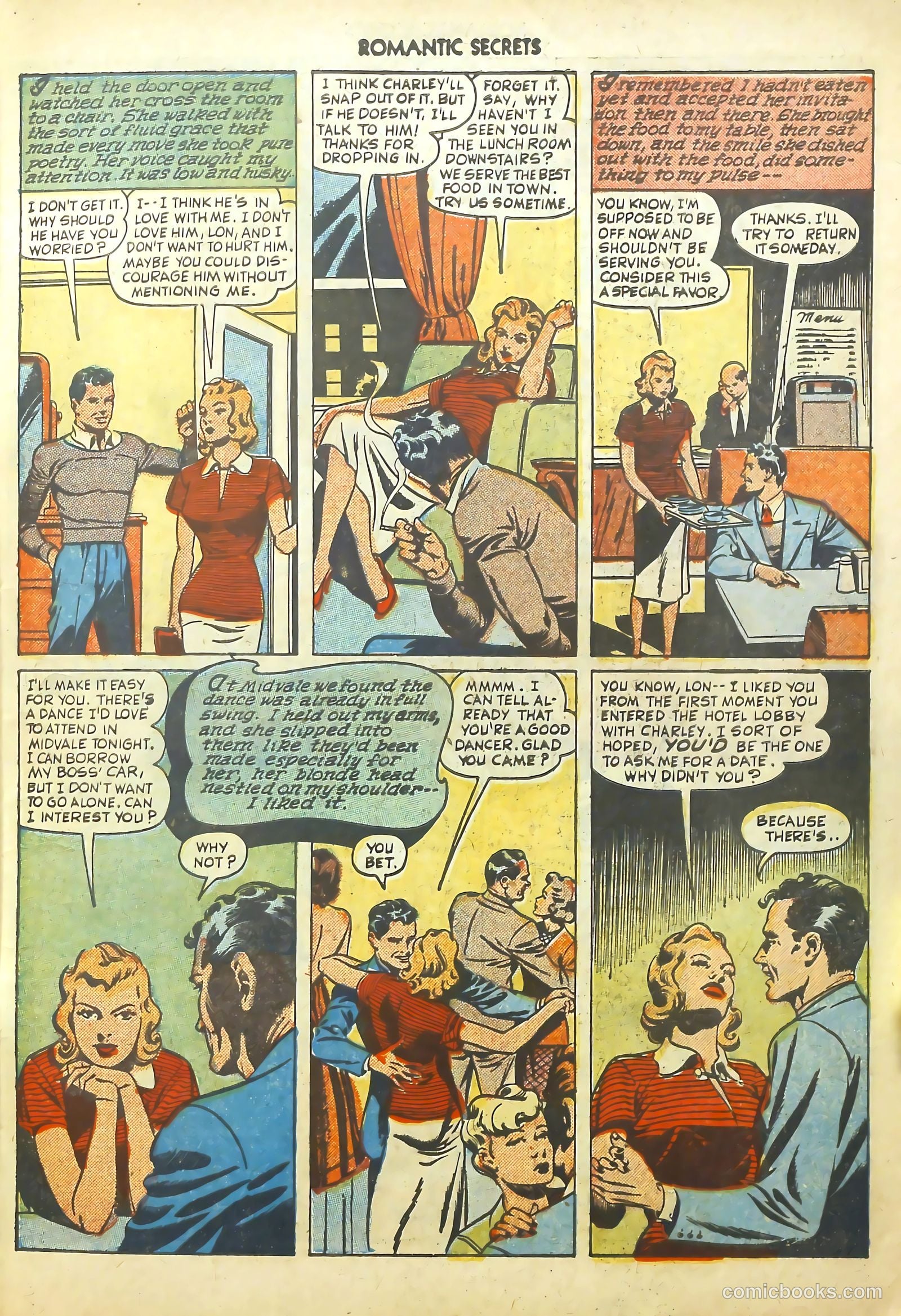 Romantic Secrets #8 (1950) — page 17 of 52