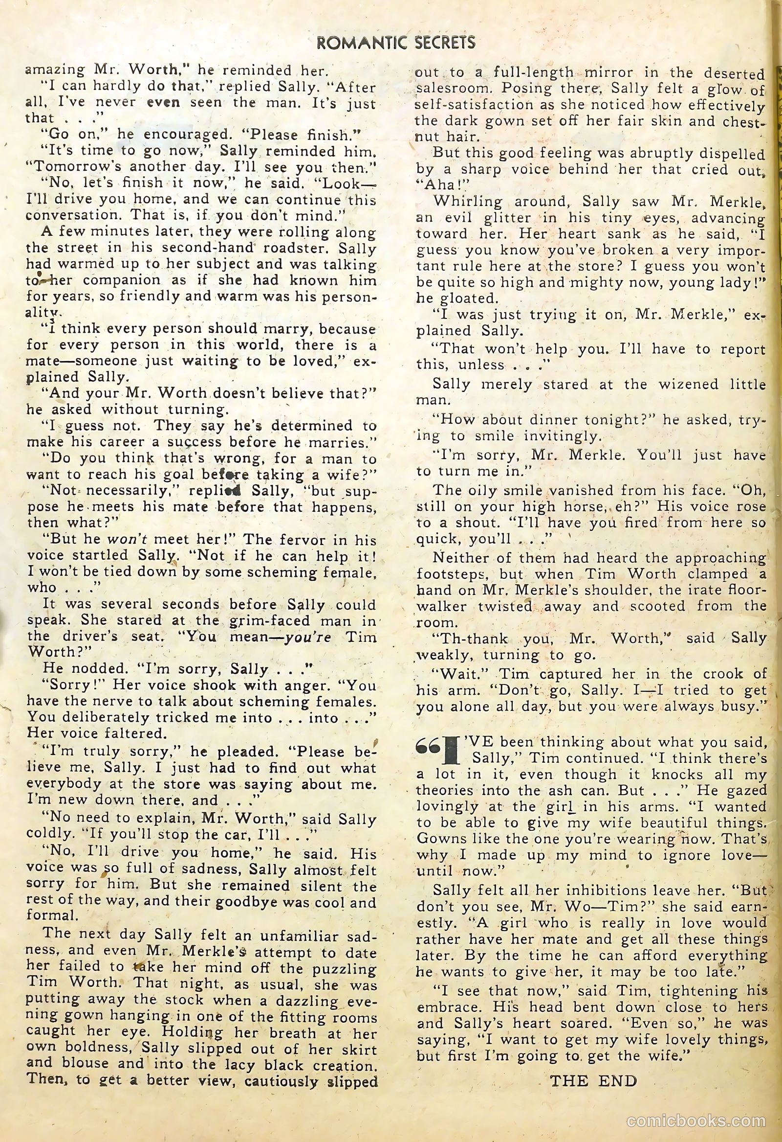 Romantic Secrets #8 (1950) — page 38 of 52
