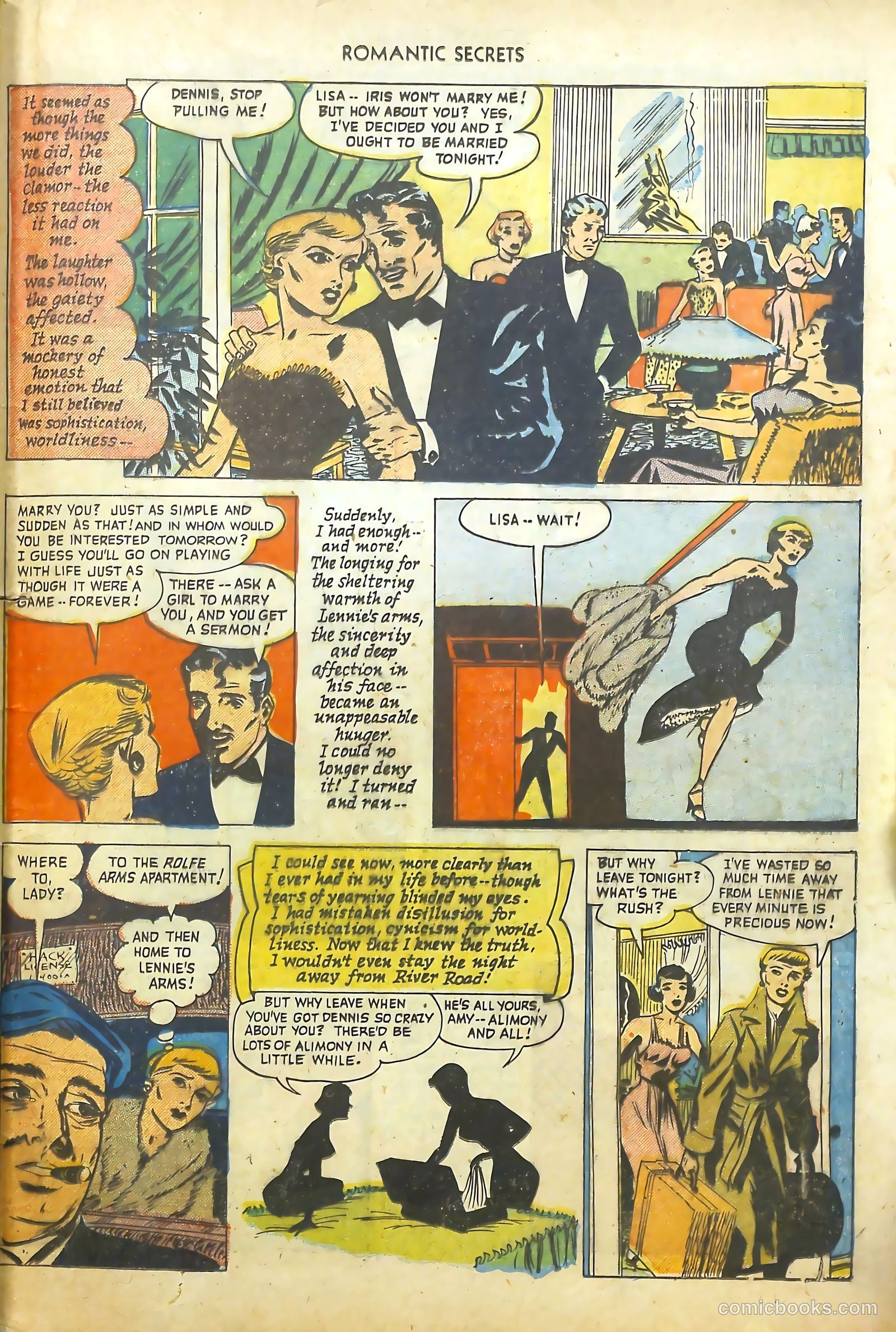 Romantic Secrets #8 (1950) — page 49 of 52