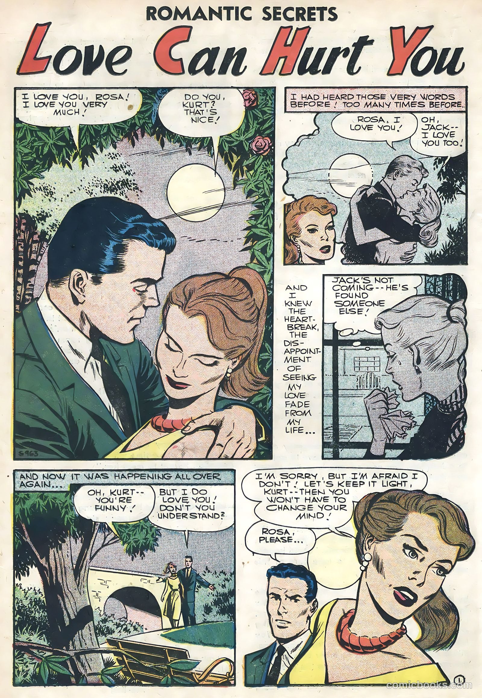 Romantic Secrets #9 (1956) — page 18 of 36