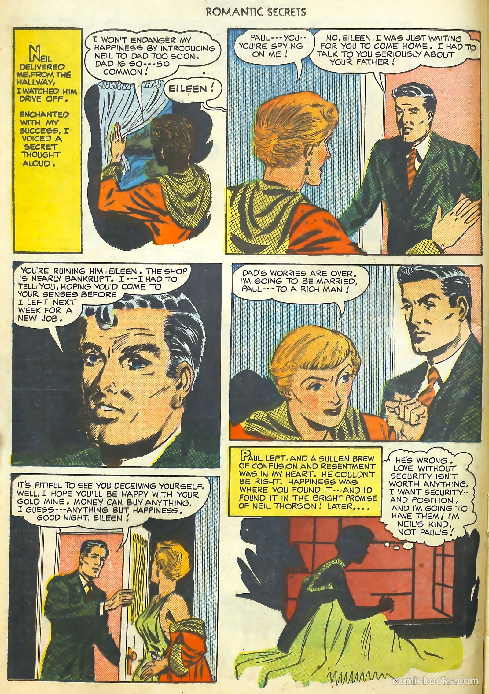 Romantic Secrets #9 (1950) — page 8 of 36
