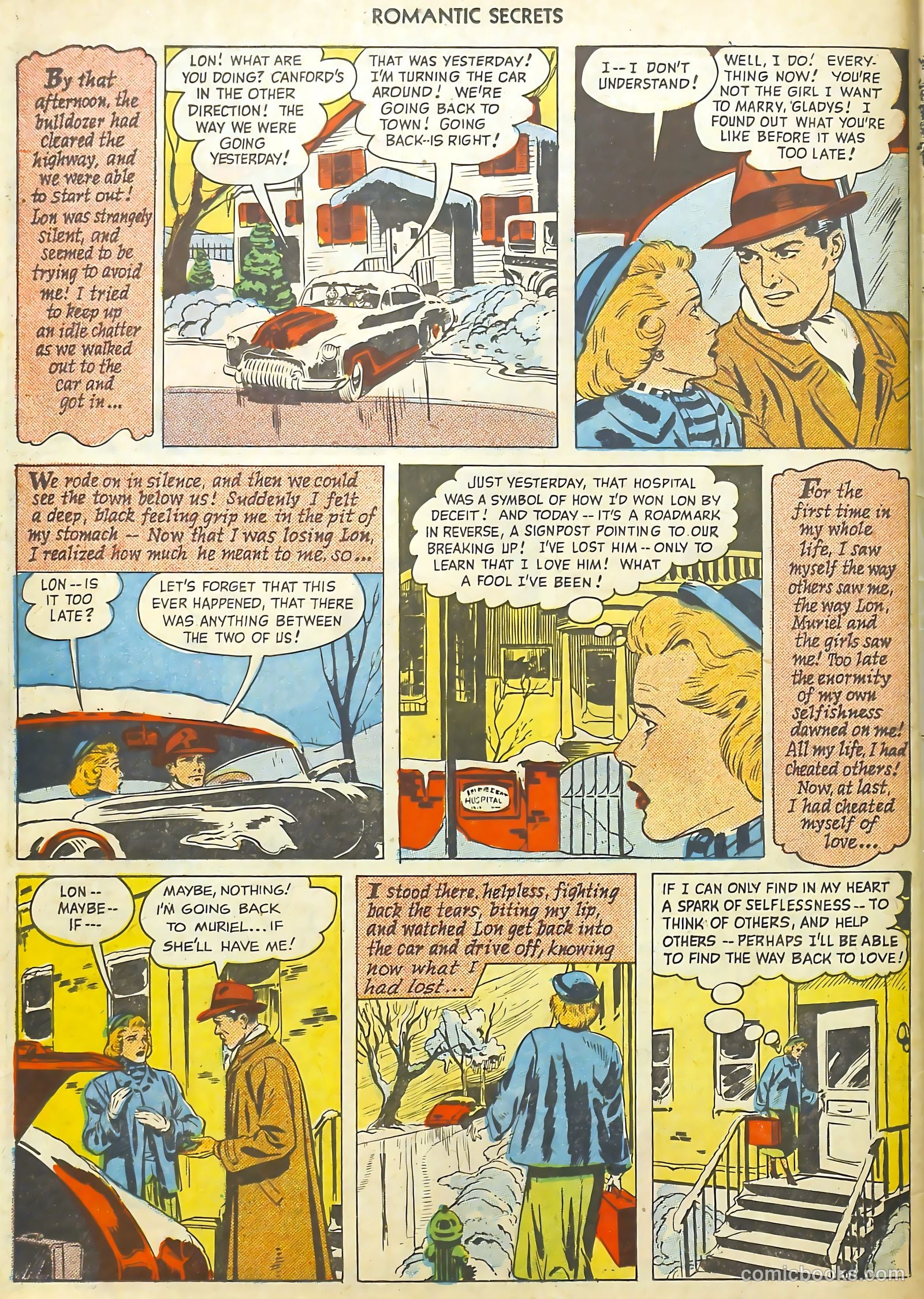 Romantic Secrets #9 (1950) — page 34 of 36