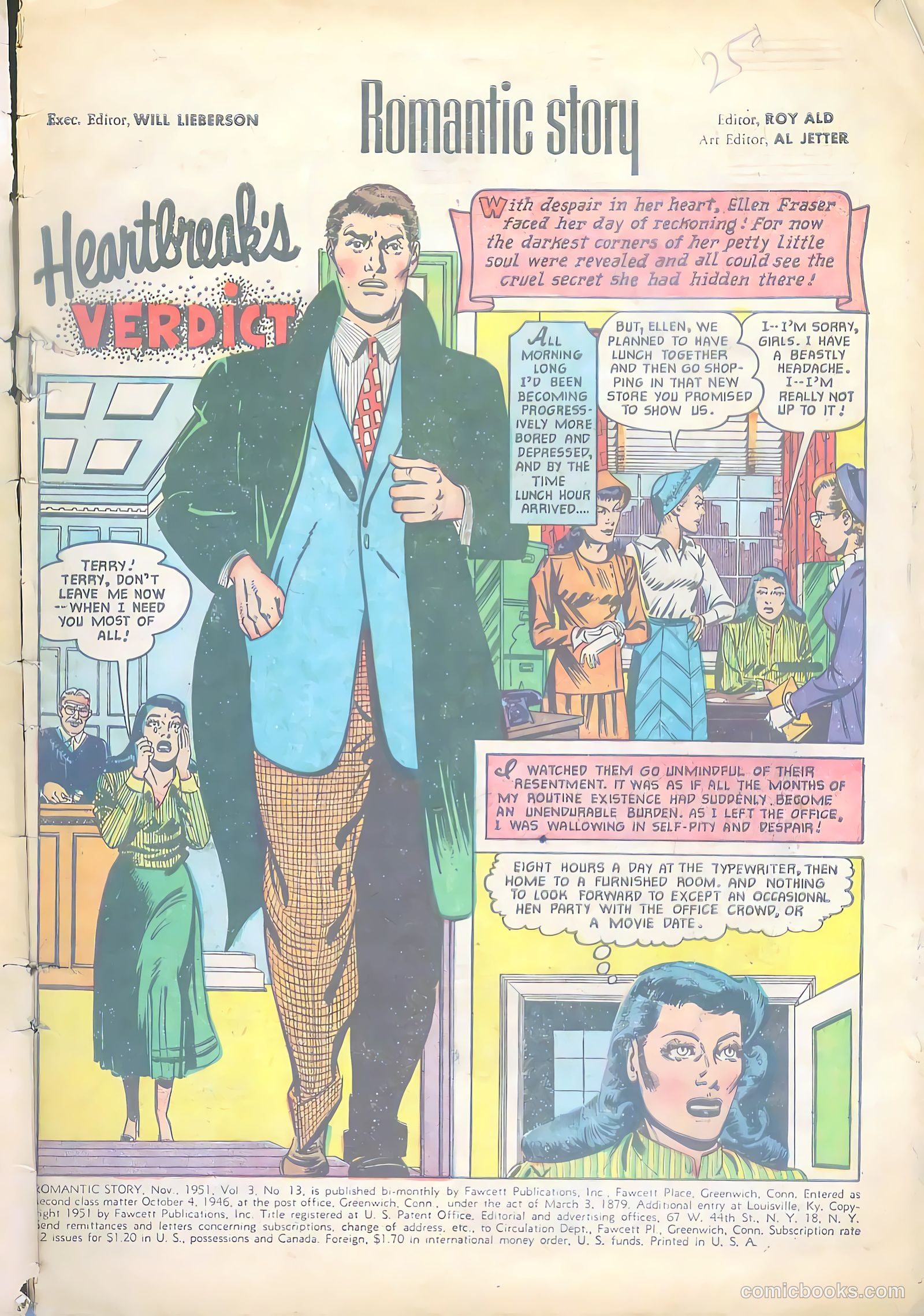 Romantic Story #13 (1951) — page 3 of 36