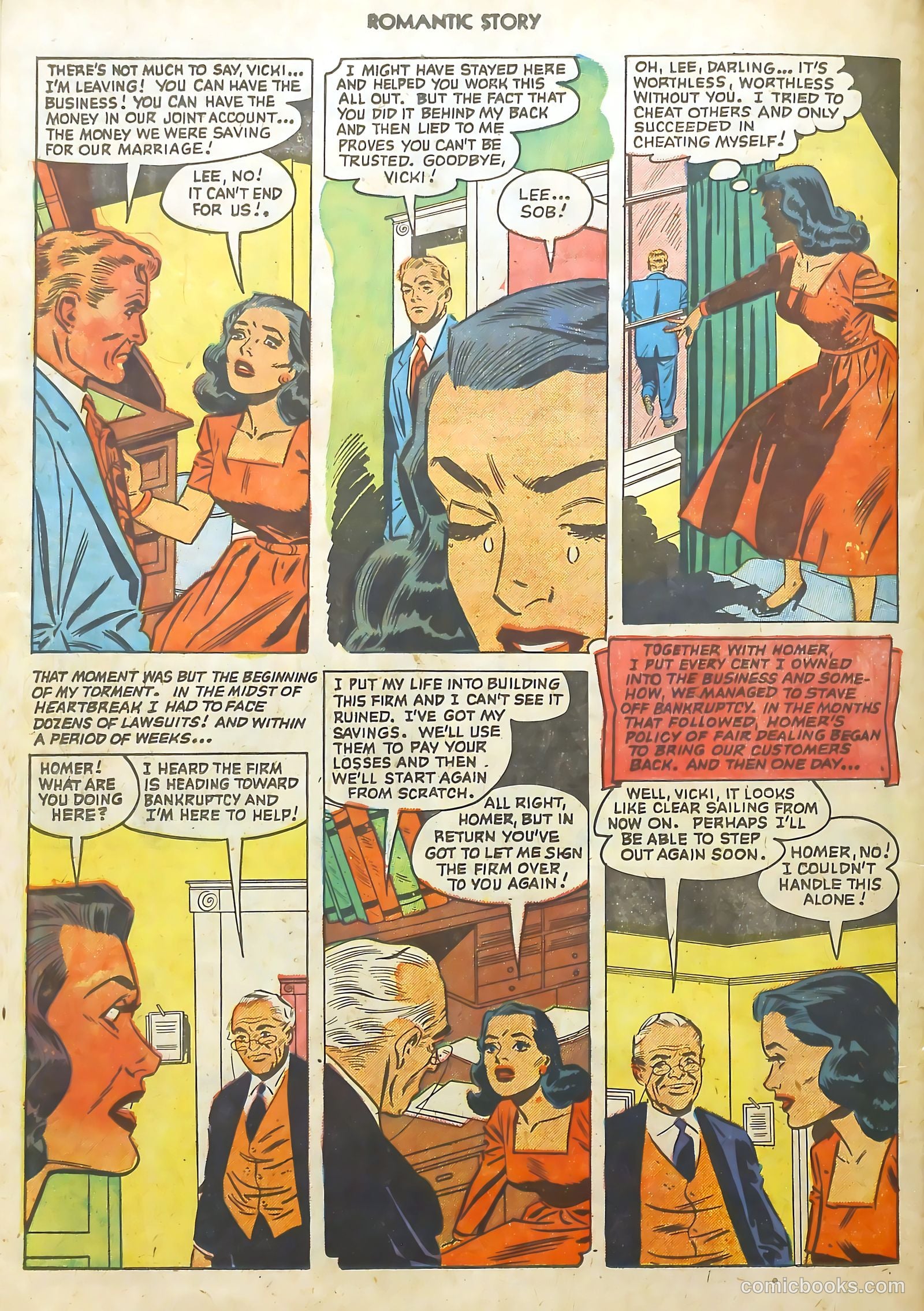 Romantic Story #14 (1952) — page 22 of 36