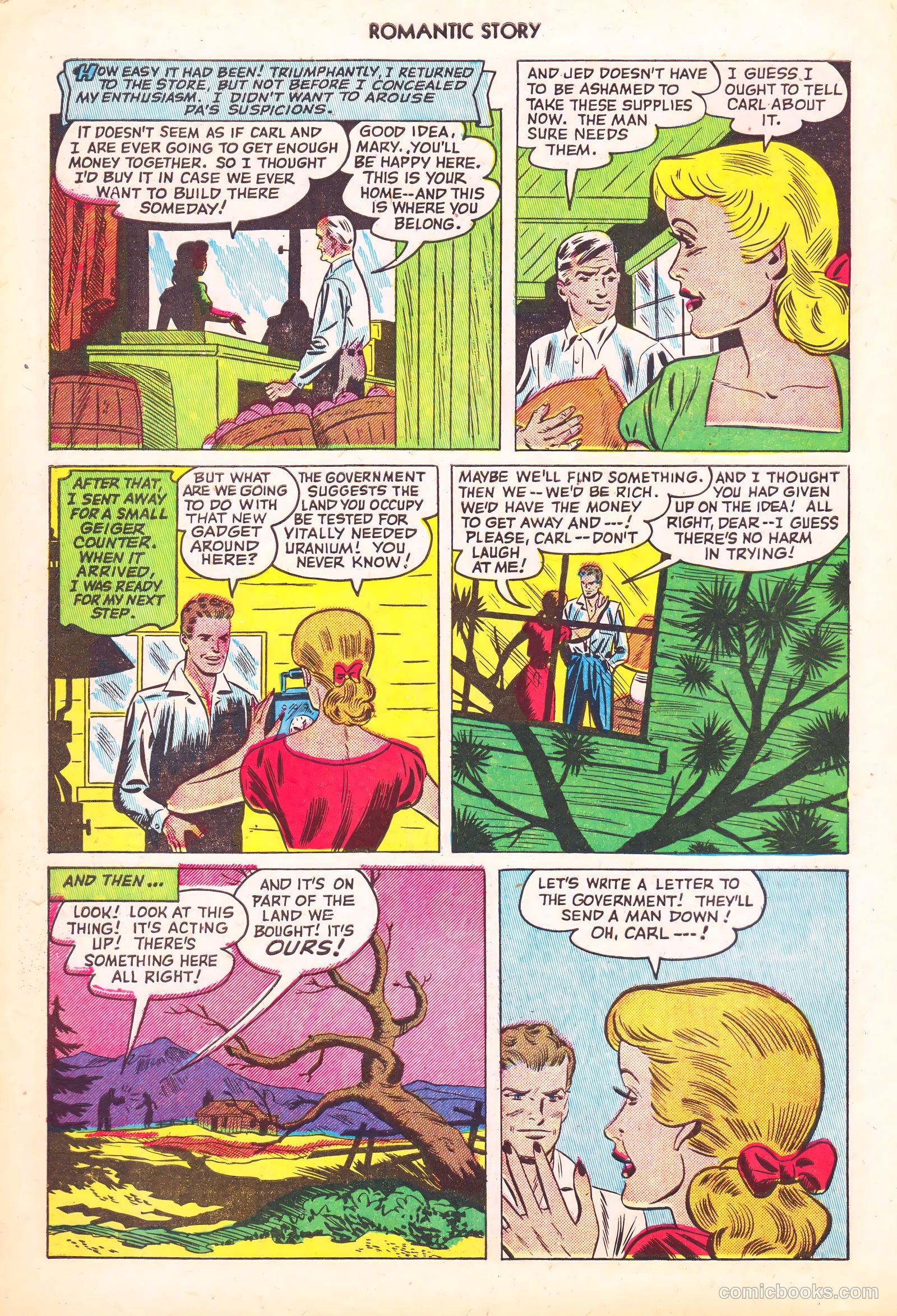 Romantic Story #16 (1952) — page 30 of 36