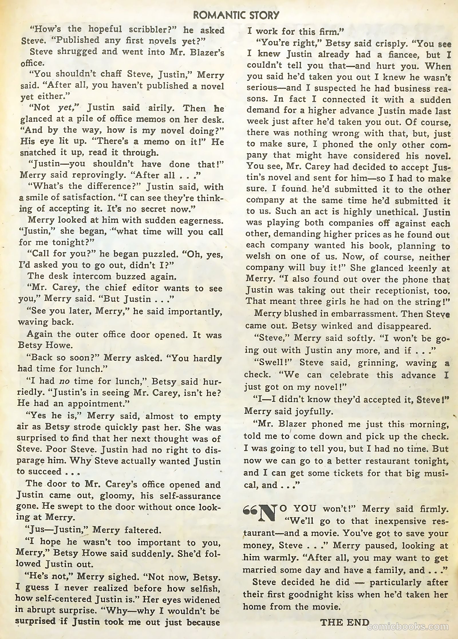Romantic Story #18 (1952) — page 25 of 36
