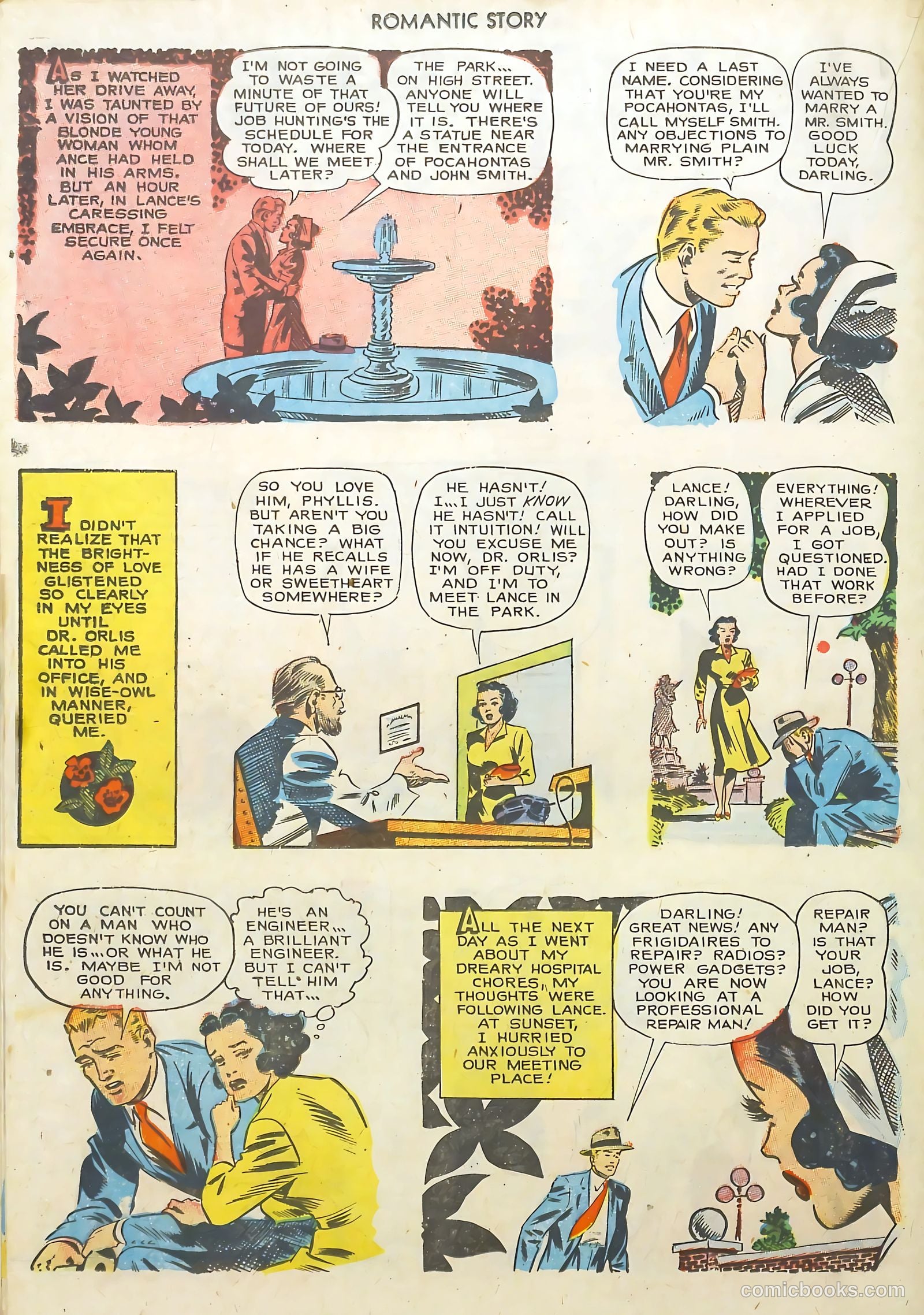 Romantic Story #20 (1953) — page 18 of 36