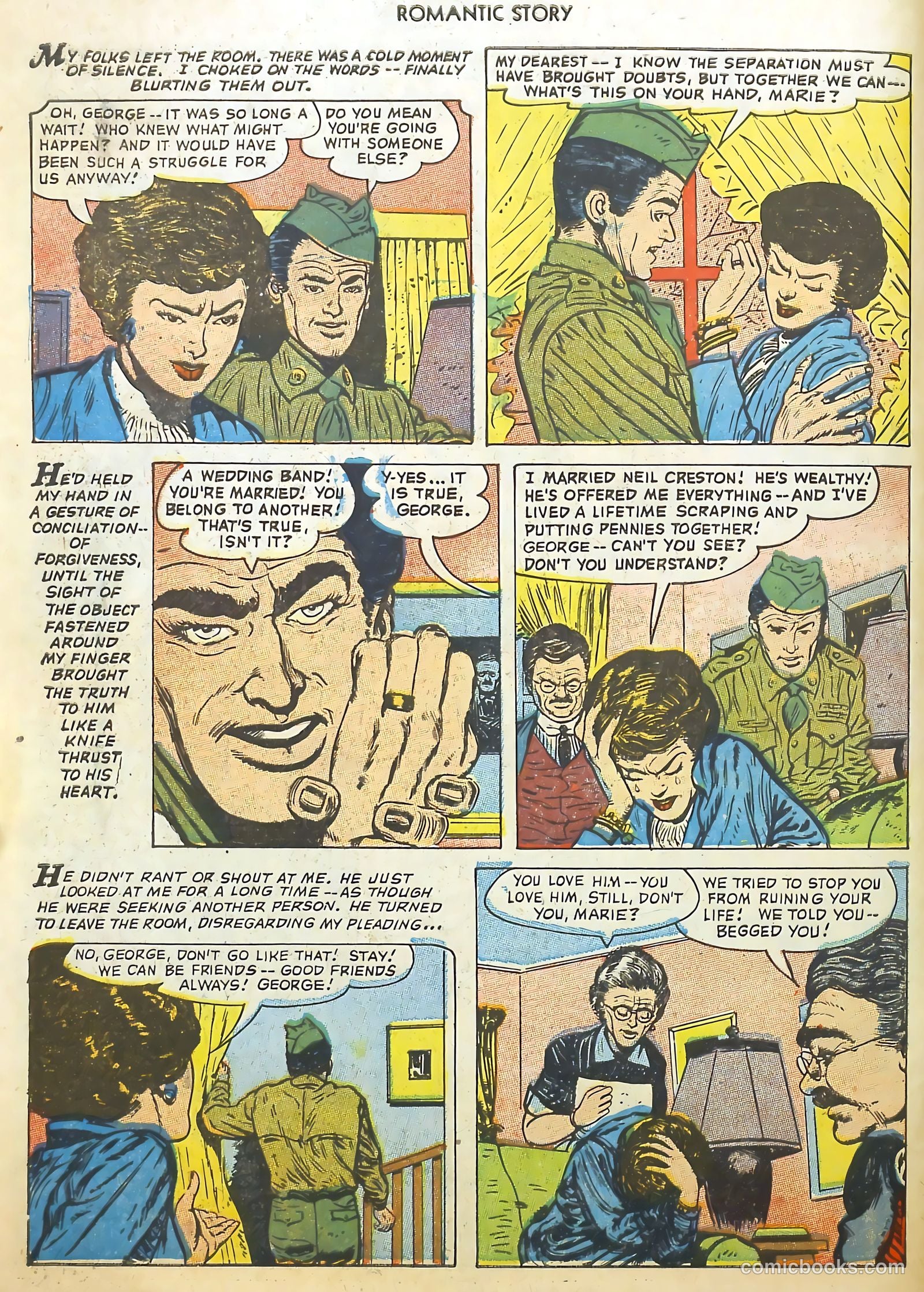 Romantic Story #21 (1953) — page 6 of 36