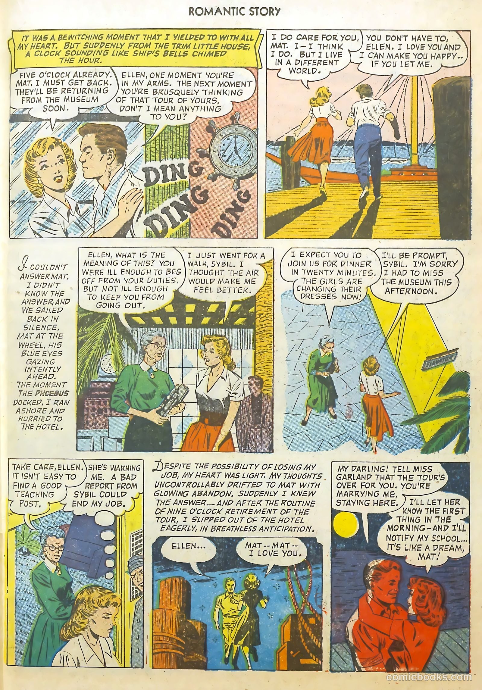Romantic Story #21 (1953) — page 19 of 36