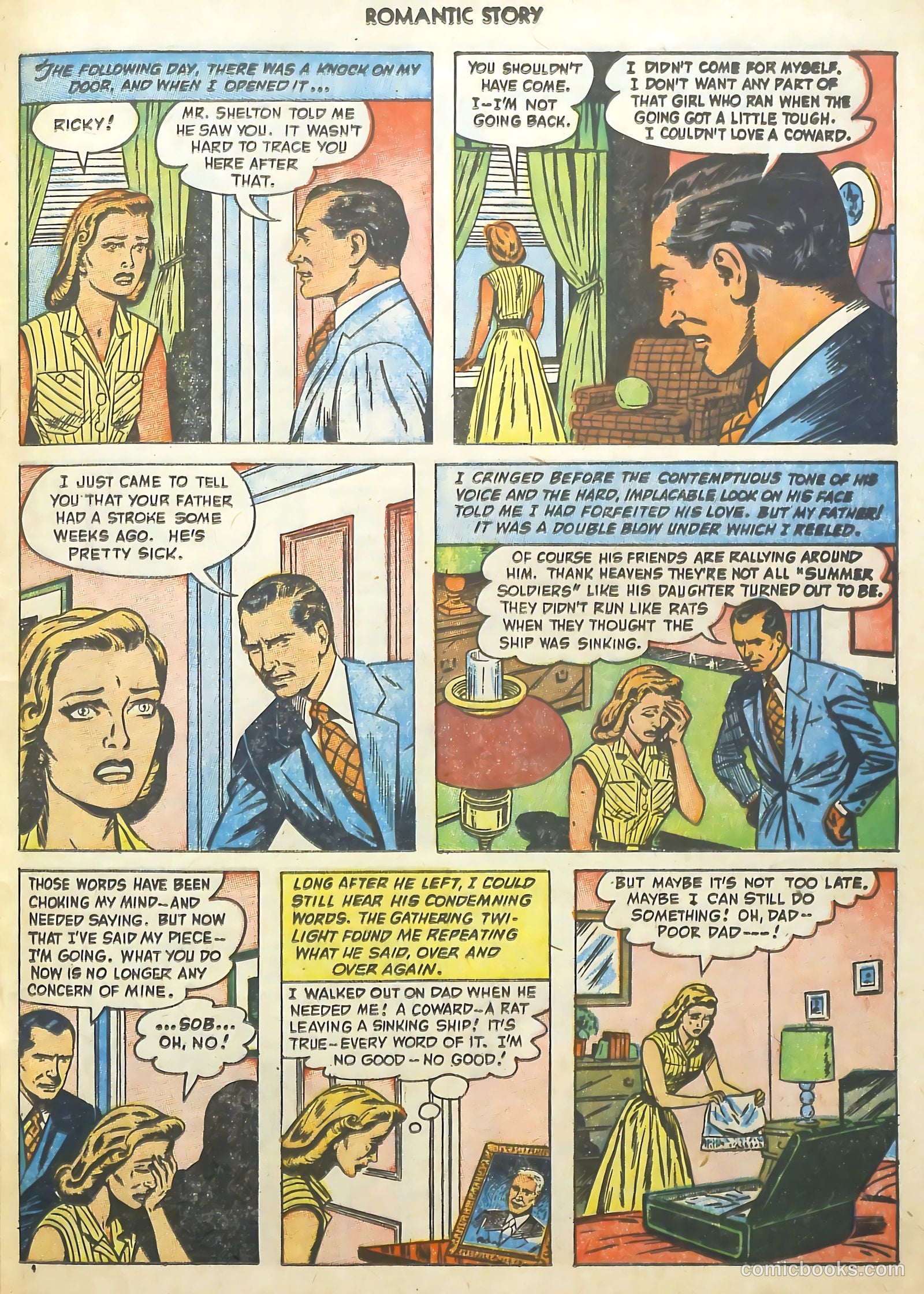 Romantic Story #22 (1953) — page 21 of 36