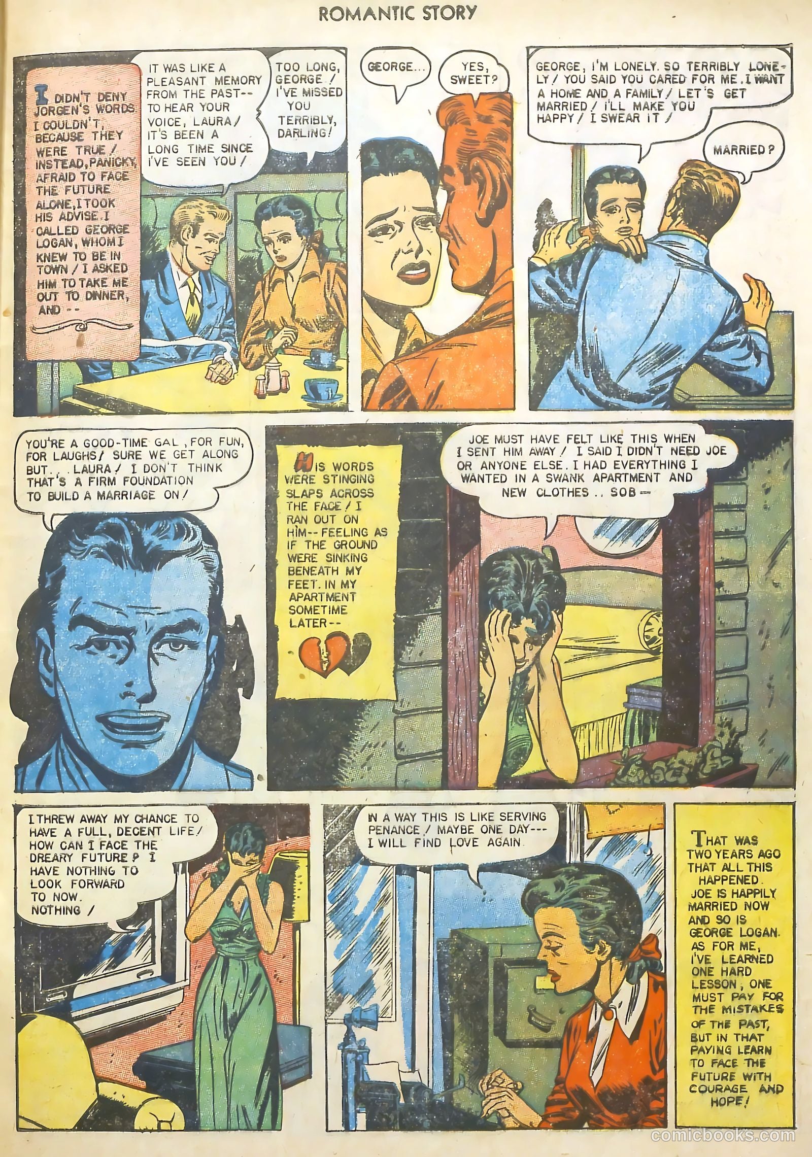 Romantic Story #22 (1953) — page 33 of 36
