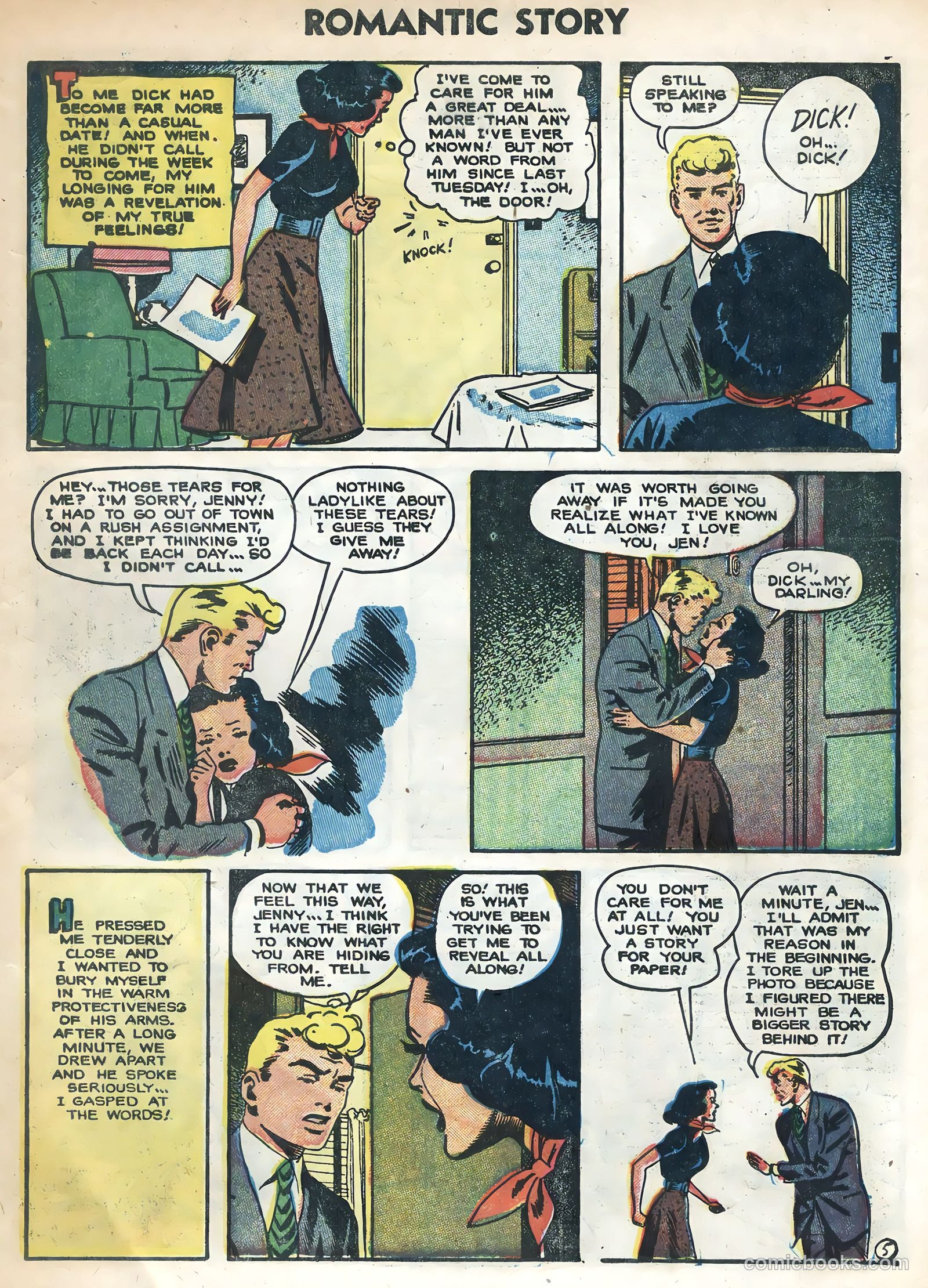 Romantic Story #23 (1954) — page 7 of 36