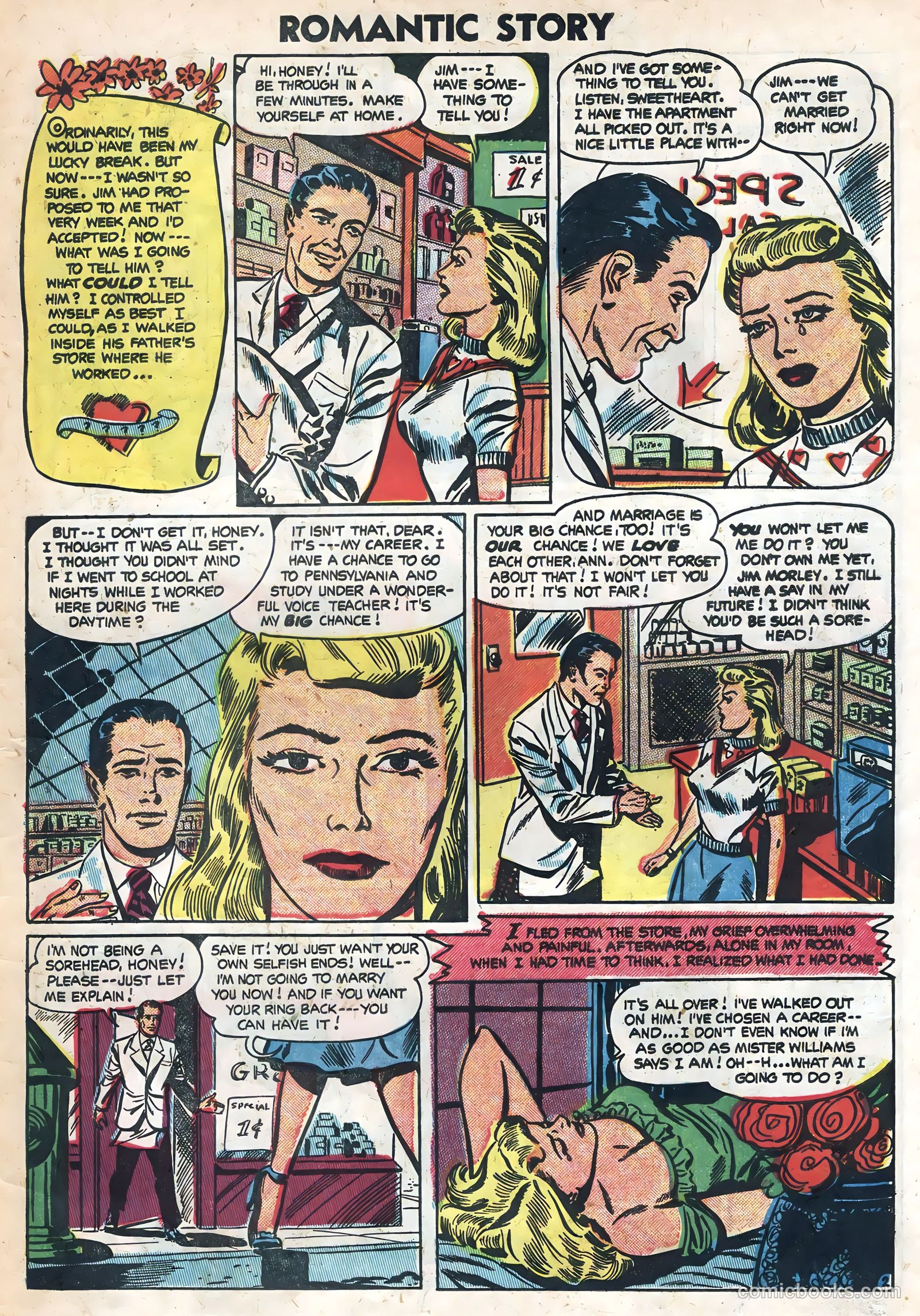 Romantic Story #24 (1954) — page 31 of 36