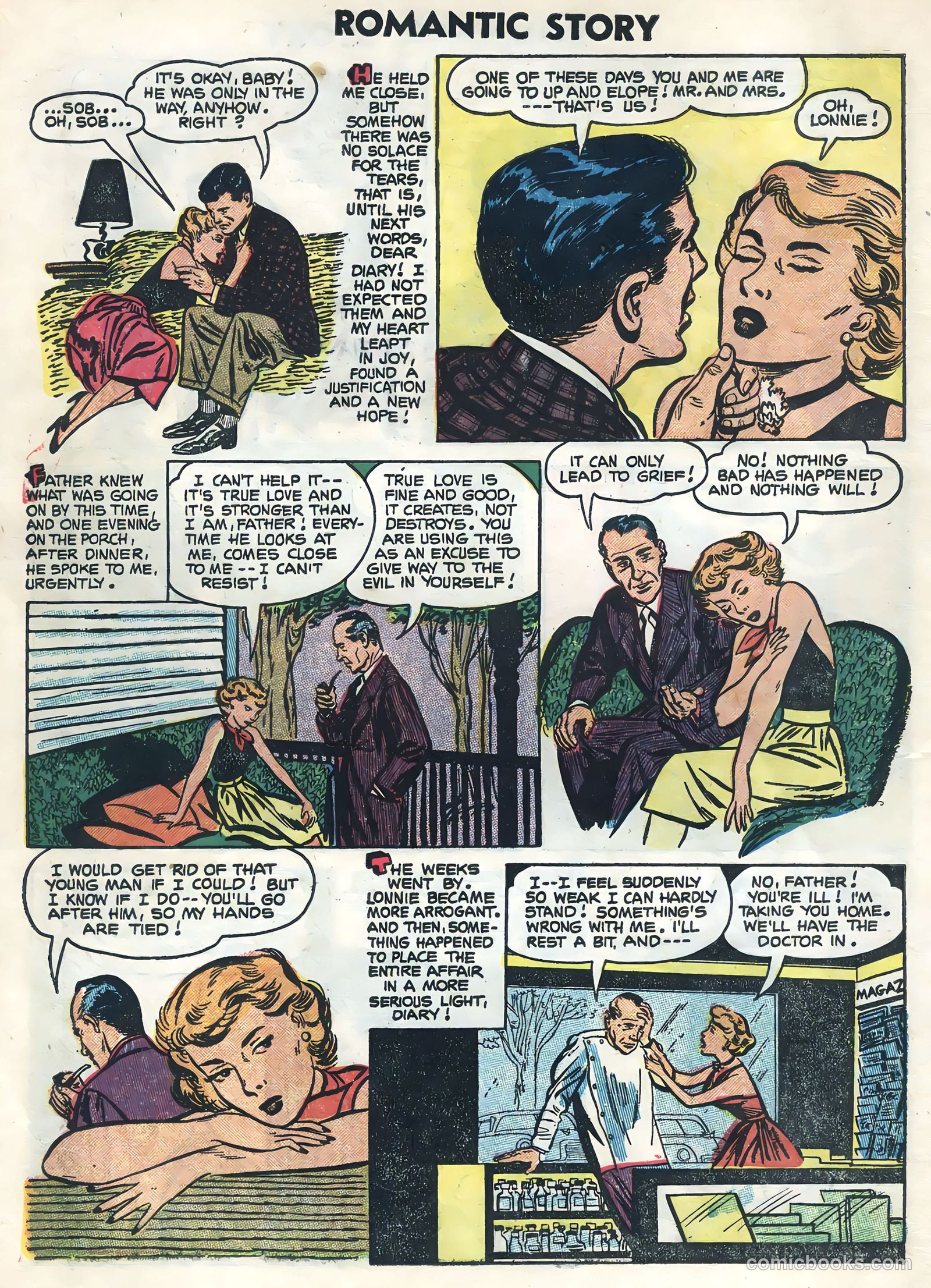 Romantic Story #25 (1954) — page 10 of 36
