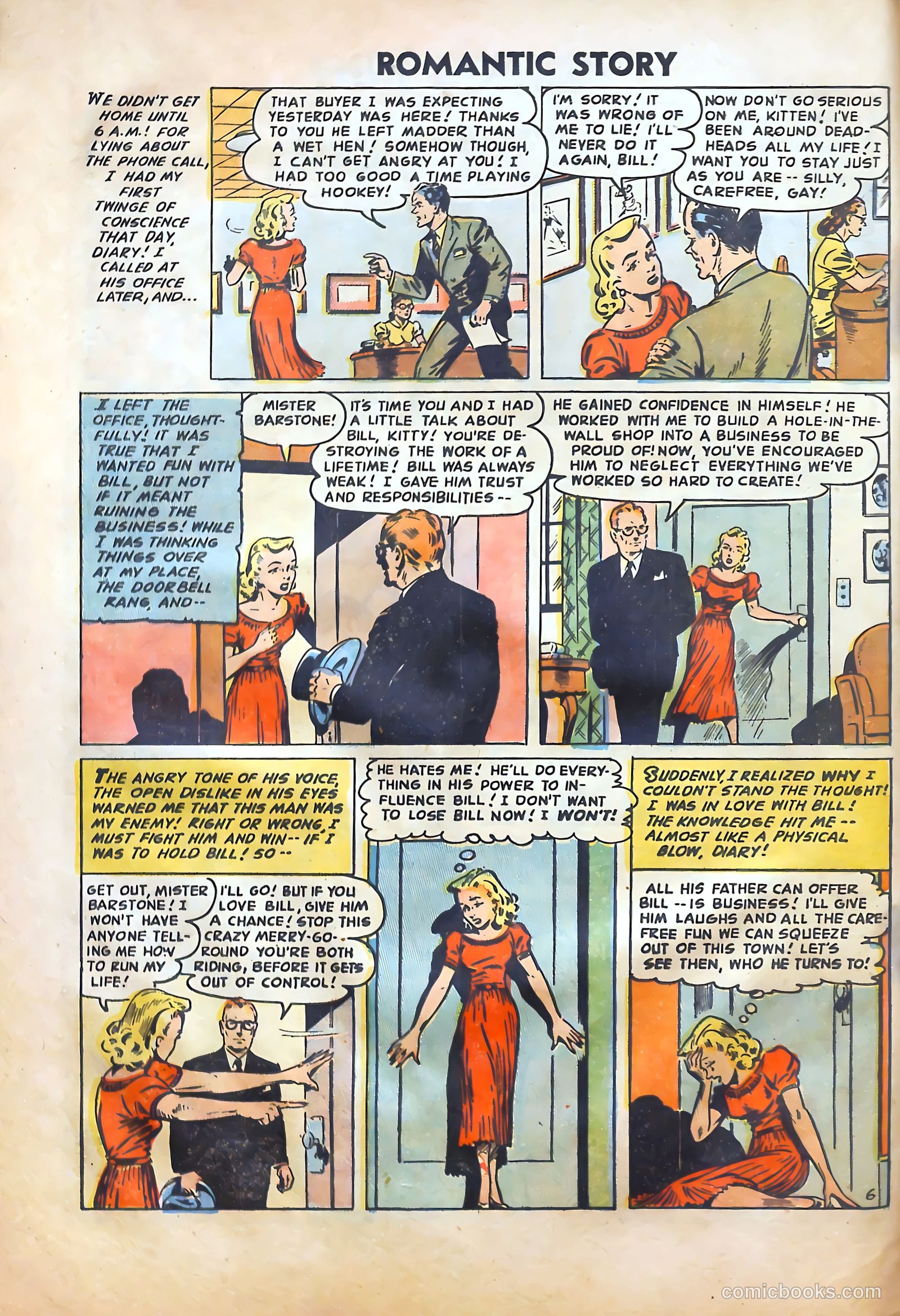 Romantic Story #27 (1954) — page 8 of 37