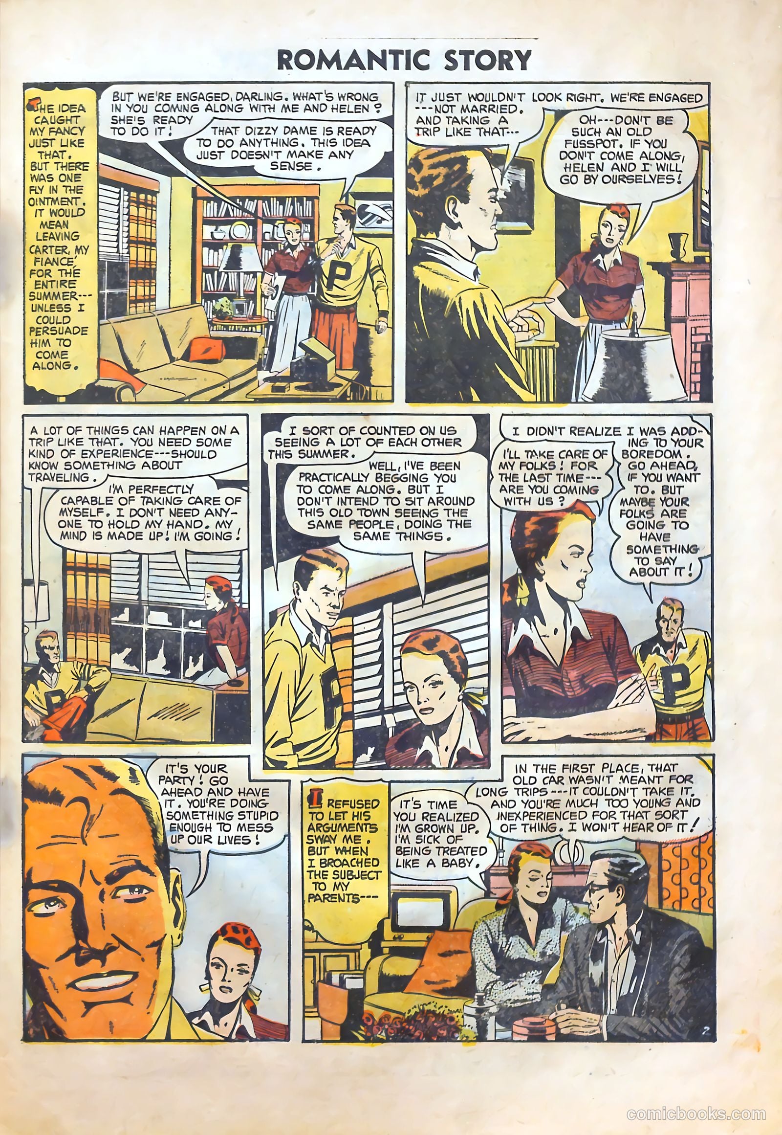Romantic Story #27 (1954) — page 27 of 37
