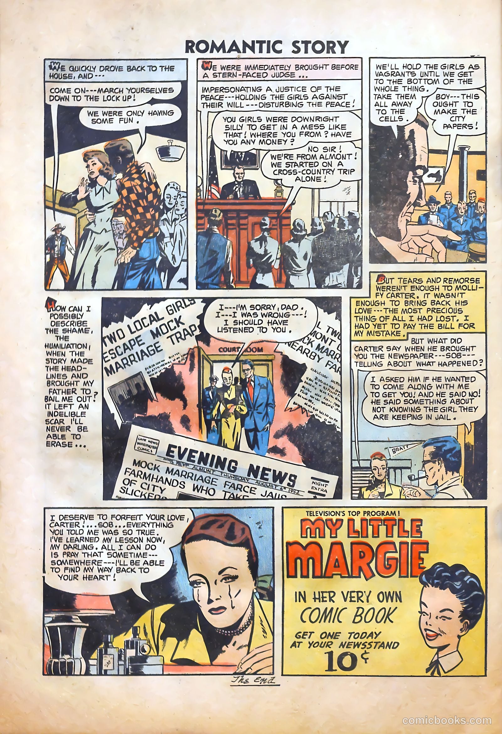 Romantic Story #27 (1954) — page 32 of 37