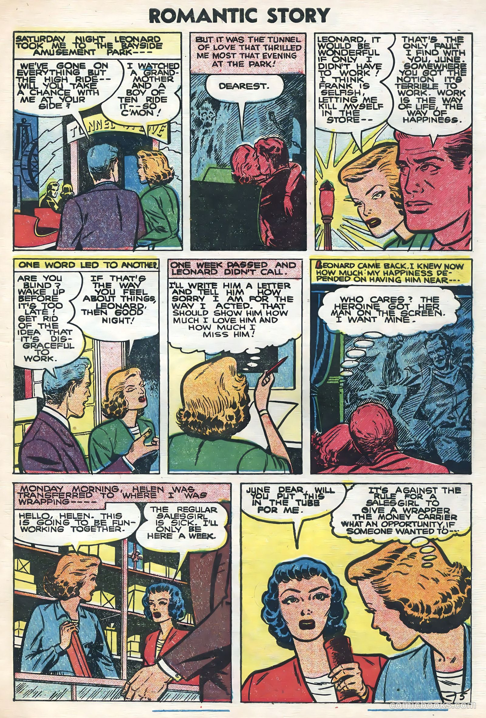 Romantic Story #28 (1955) — page 7 of 36