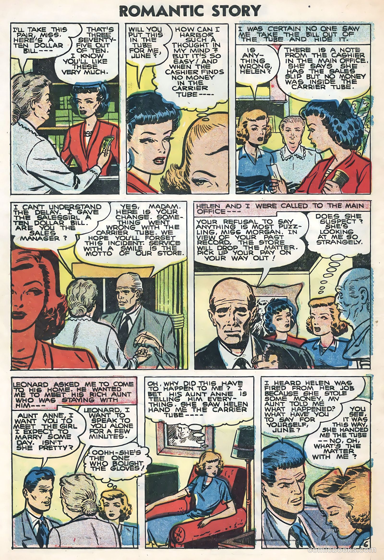 Romantic Story #28 (1955) — page 8 of 36