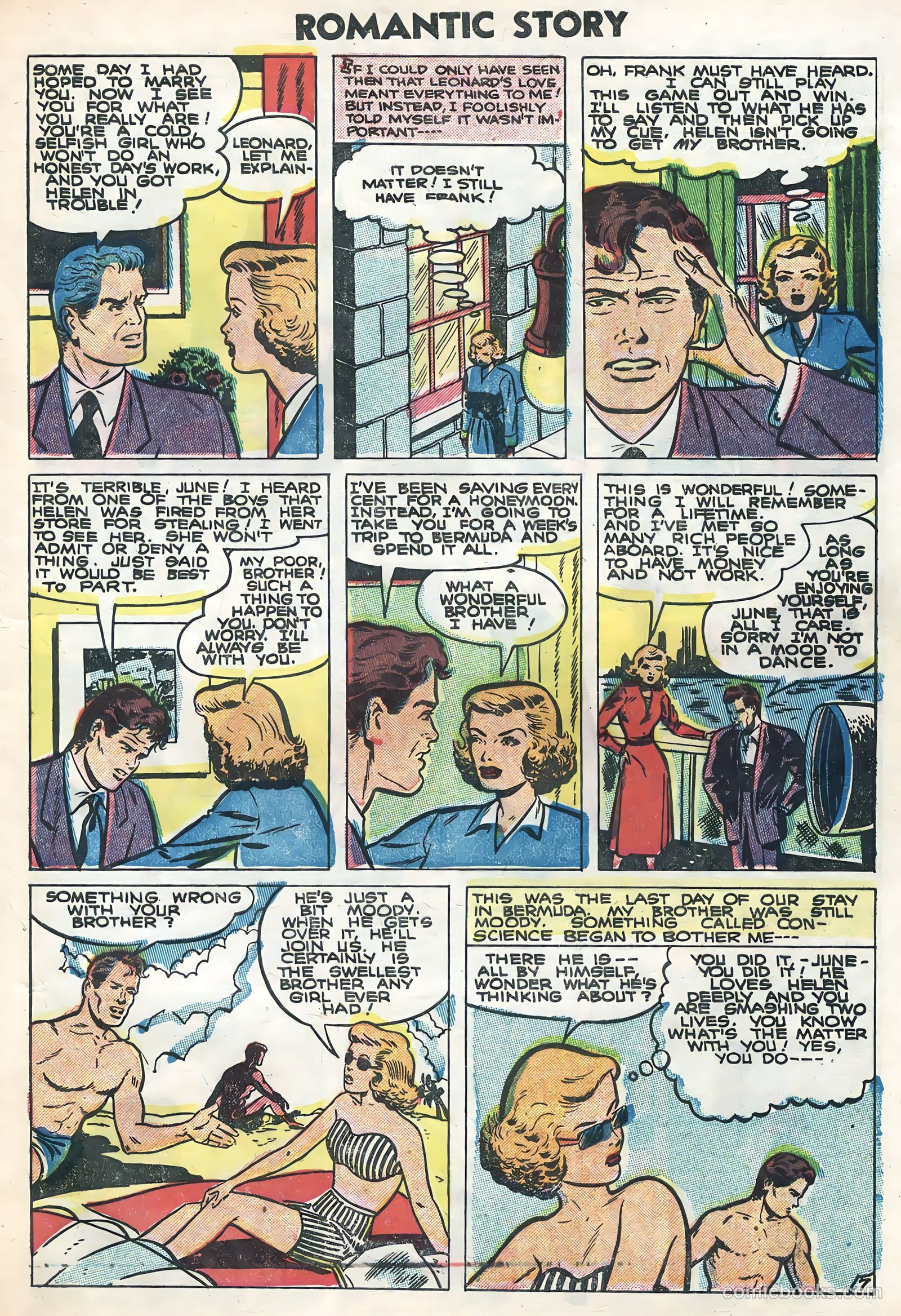 Romantic Story #28 (1955) — page 9 of 36