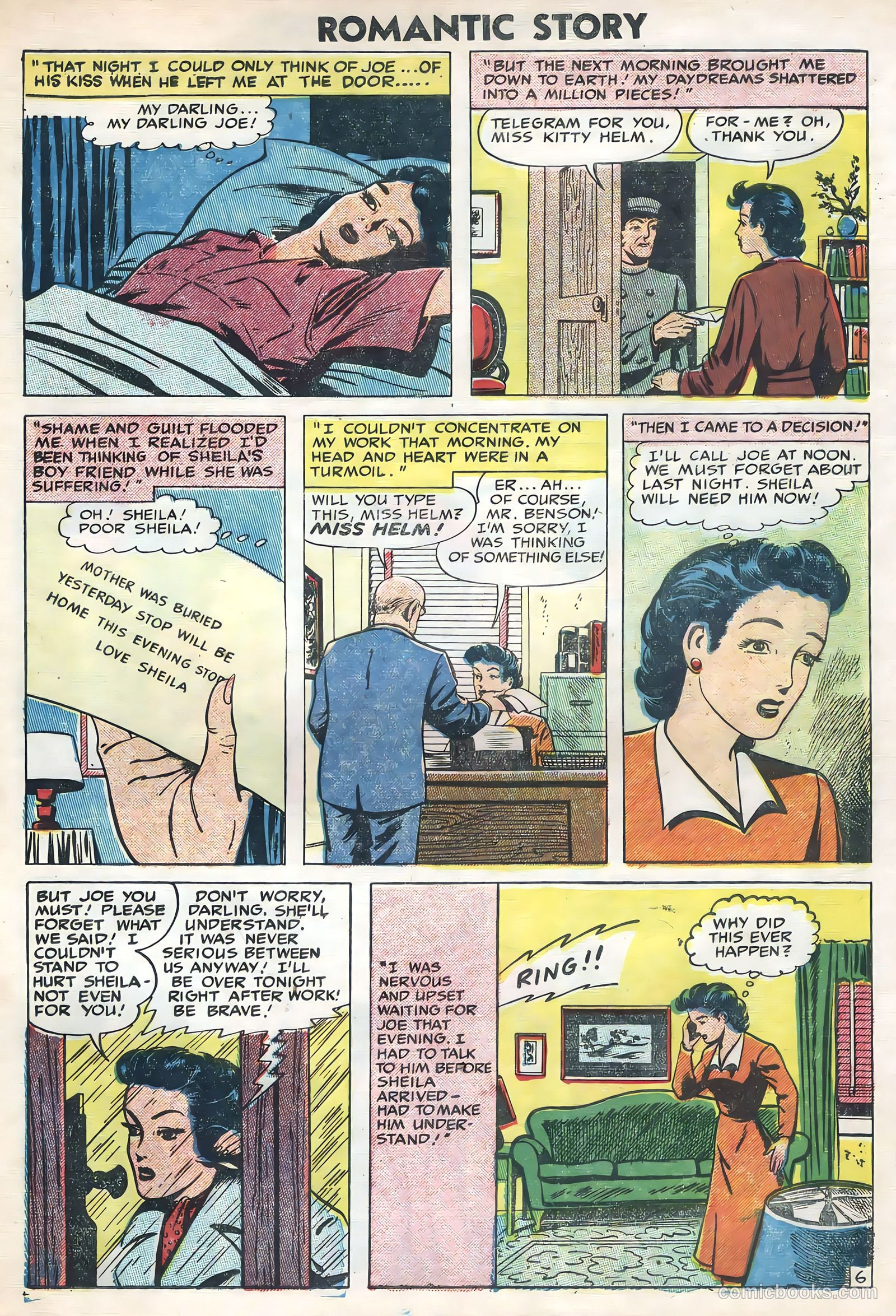 Romantic Story #28 (1955) — page 19 of 36