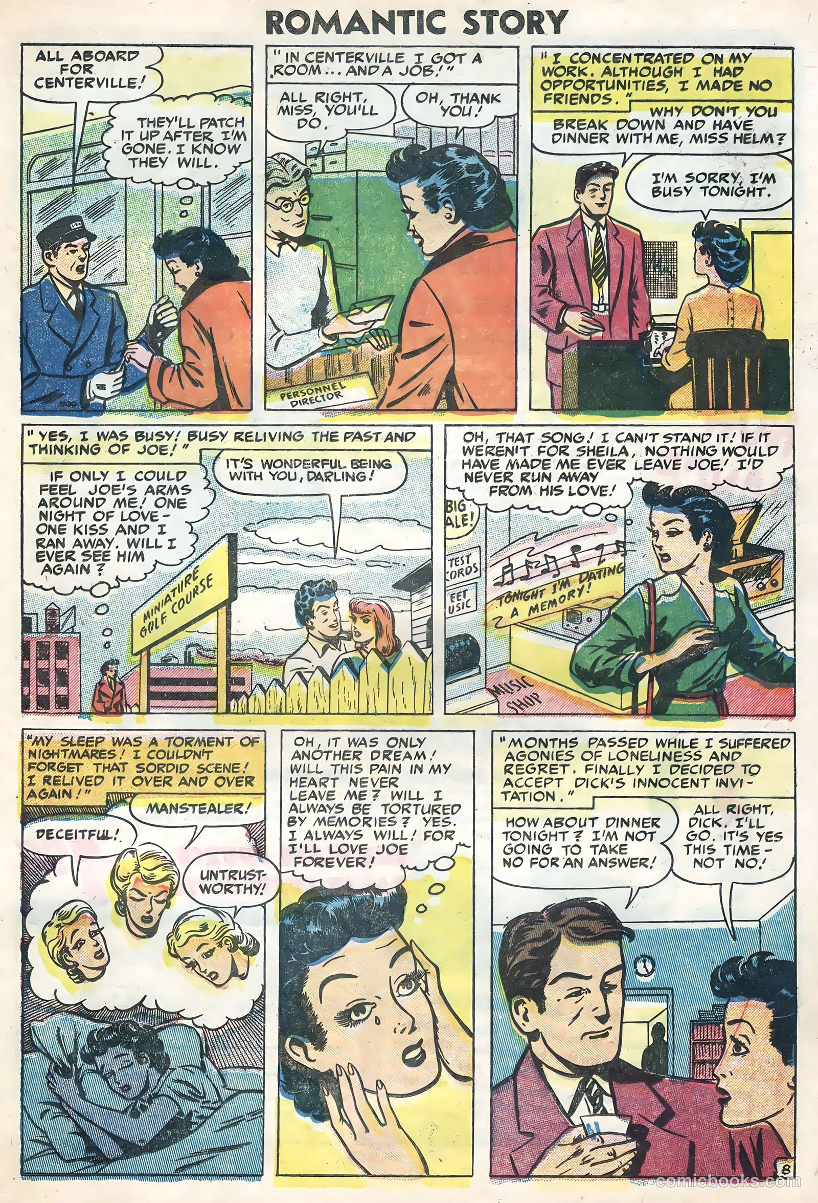 Romantic Story #28 (1955) — page 21 of 36