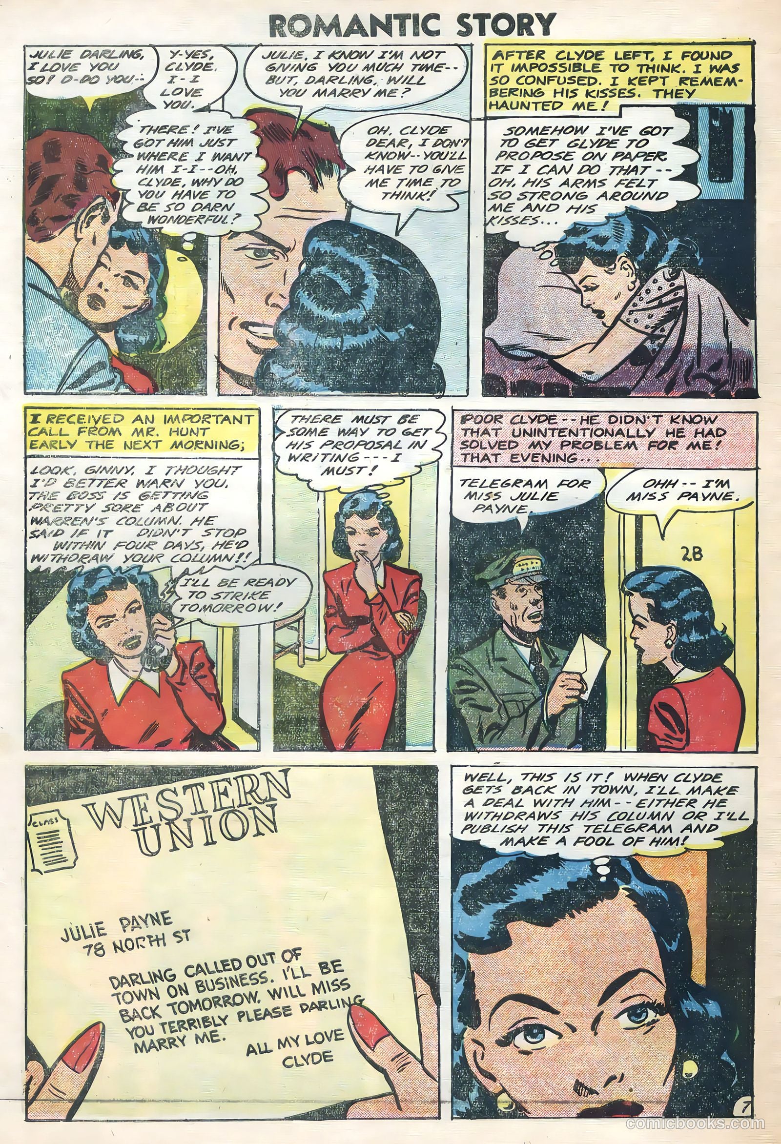 Romantic Story #28 (1955) — page 30 of 36