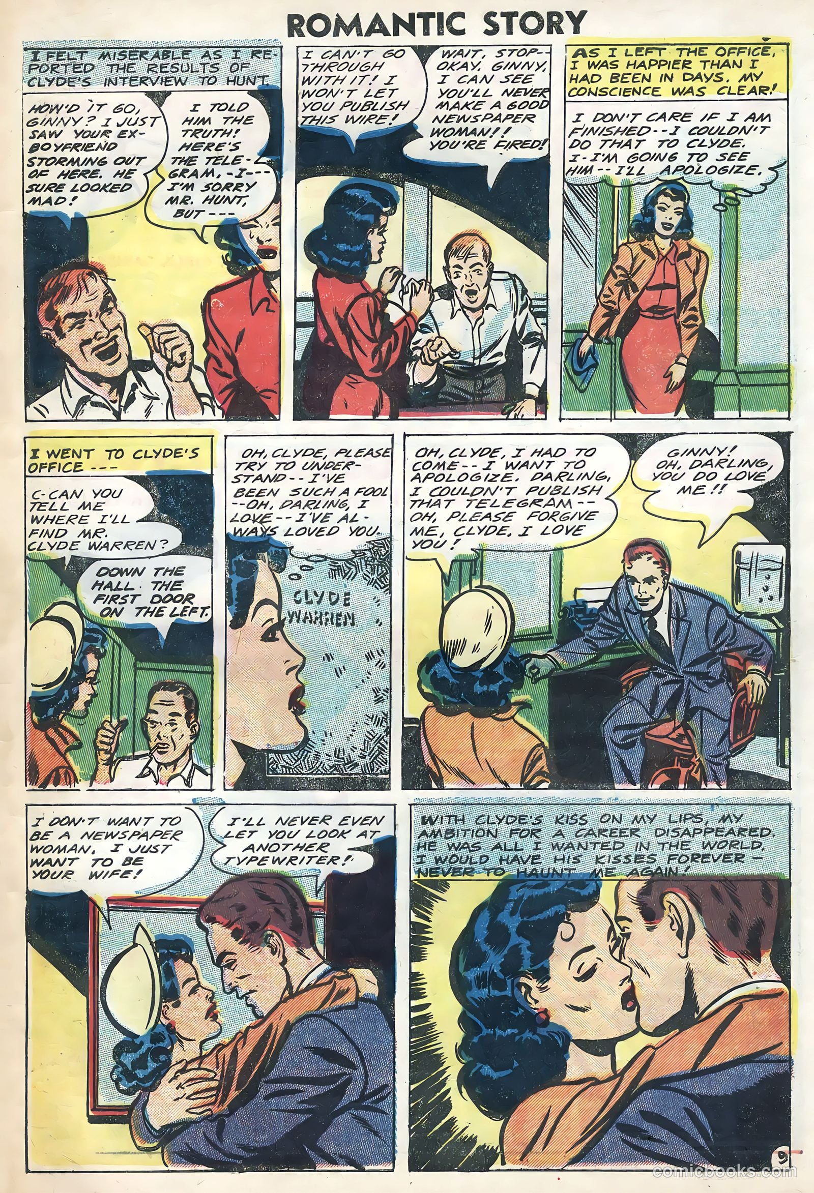 Romantic Story #28 (1955) — page 33 of 36